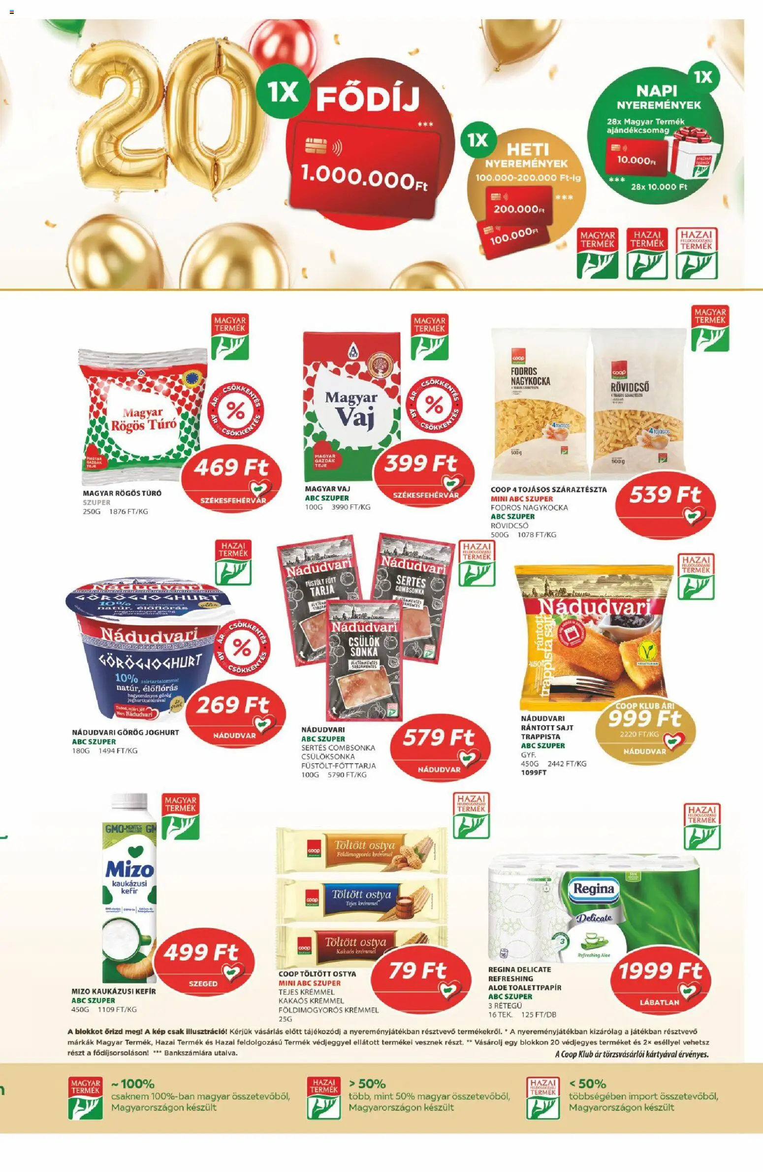 COOP akciós ujság - amely érvényes a következő dátumtól: 2026.08.13. | Oldal: 3 | Termékek: Ostya, Kefir, Joghurt, Túró