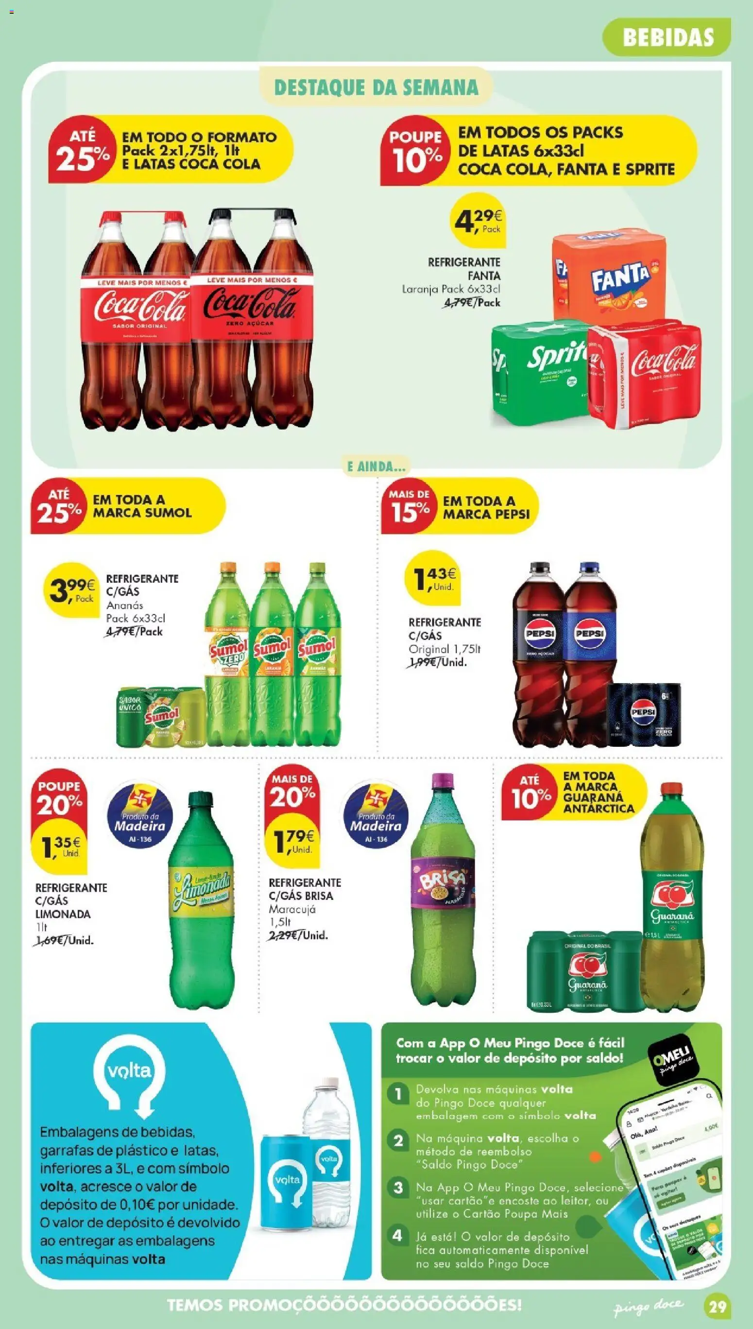 Pingo Doce Poupe Esta Semana Madeira │ válido de 05.05.2026 | Página: 29 | Produtos: Refrigerante, Fanta, Coca-cola, Soda
