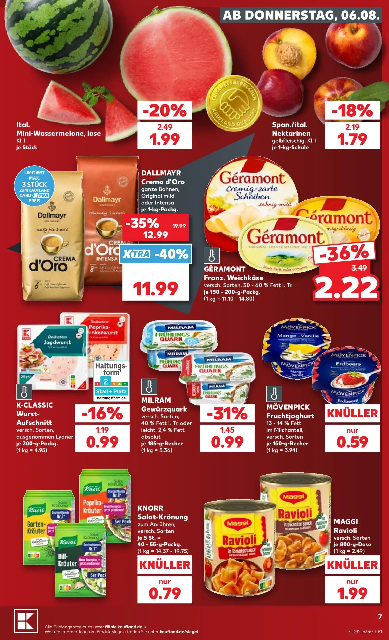 Kaufland Prospekt Hamburg – gültig ab 06.08.2026 | Seite: 7 | Produkte: Maggi, Knorr, Paprika, Dill