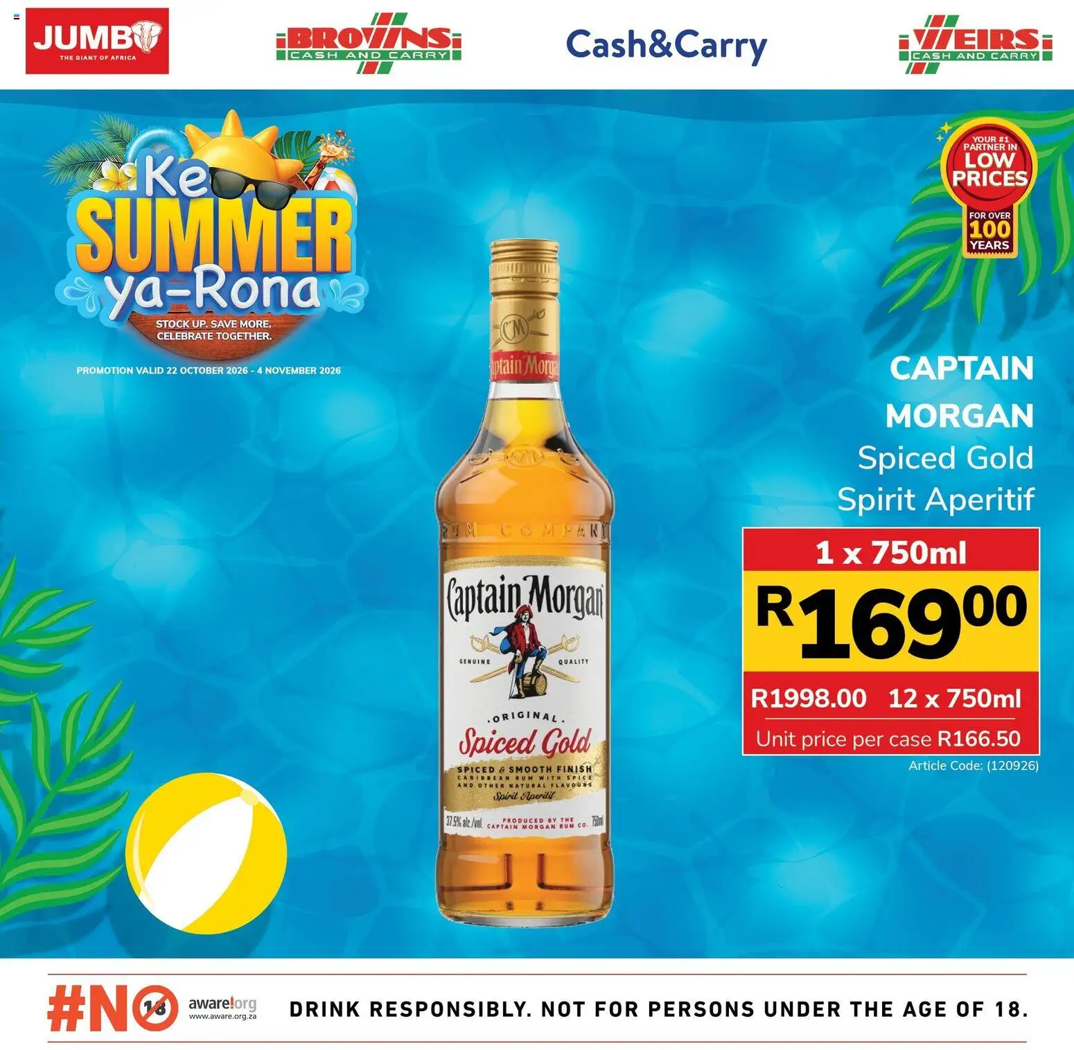 New Jumbo catalogue – valid from 22/10/2026 | Page: 5 | Products: Case, Rum, Caribbean rum, Stock