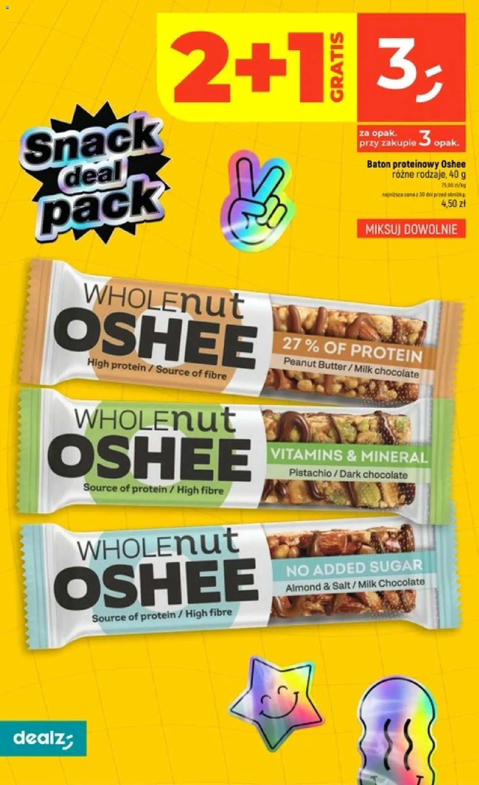Dealz gazetka od 13.08.2026 | Strona: 16 | Produkty: High Protein, Oshee, Baton, Baton proteinowy
