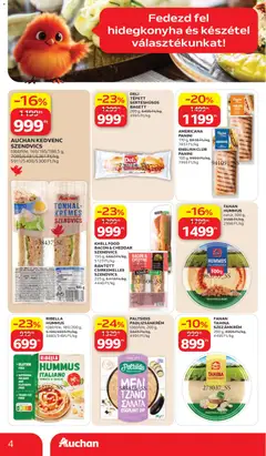 DELI TEPETT SERTÉSHÚSOS BAGETT, 200 g, 6495 Ft/kg, 4995 Ft/kg - amely érvényes a következő dátumtól: 2026.07.02. | Oldal: 4