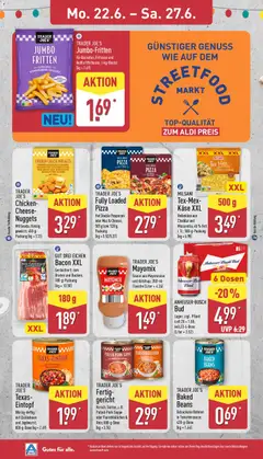Aldi Prospekt ab 22.06.2026 gültig | Seite: 12 | Produkte: Mayonnaise, Pizza, Fritteuse, Reibekase