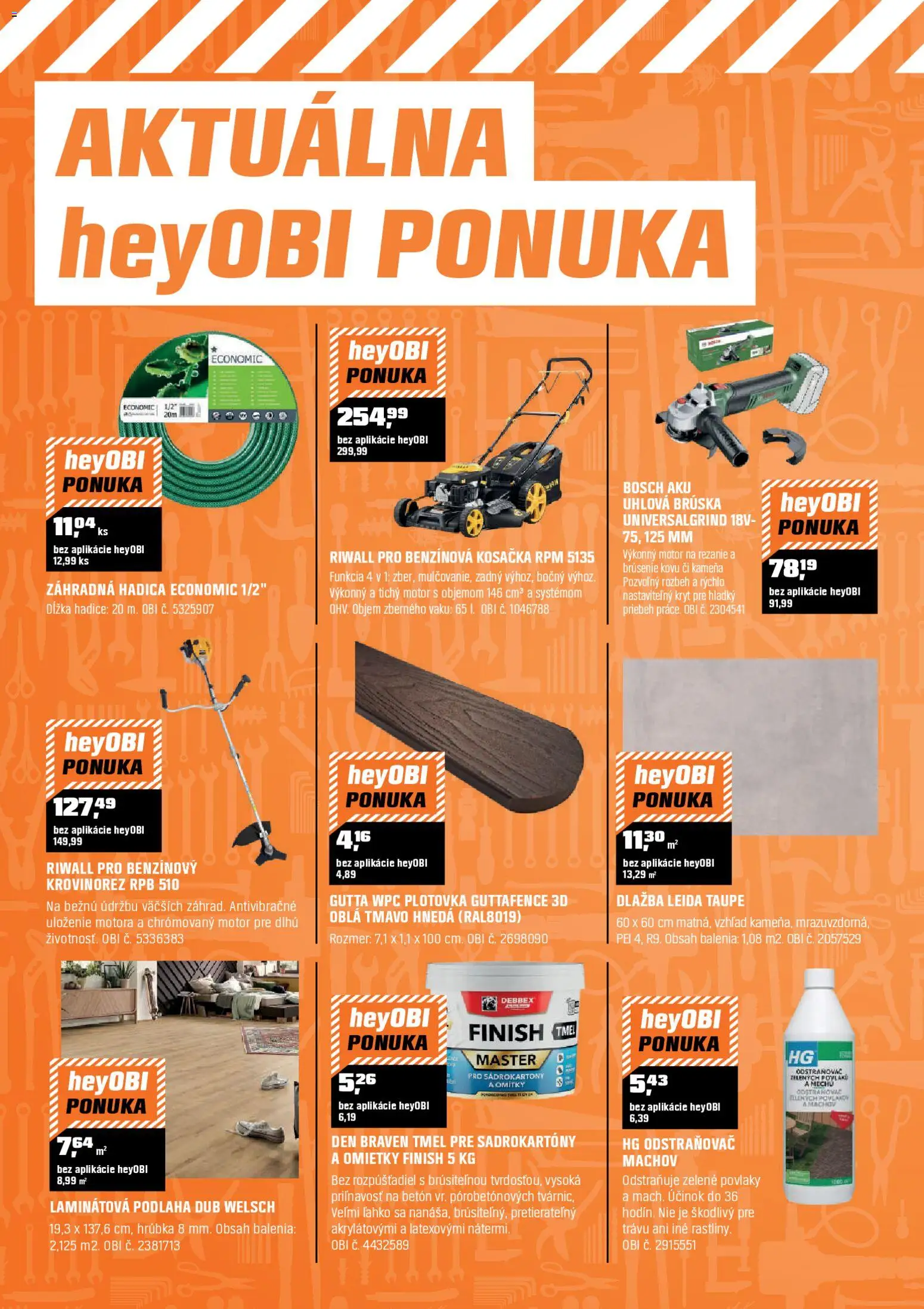 Nové OBI akcie – leták je platný od 01.04.2026 | Strana: 14 | Produkty: Kreslá, Svetlo, Závesne kreslo, Lavica