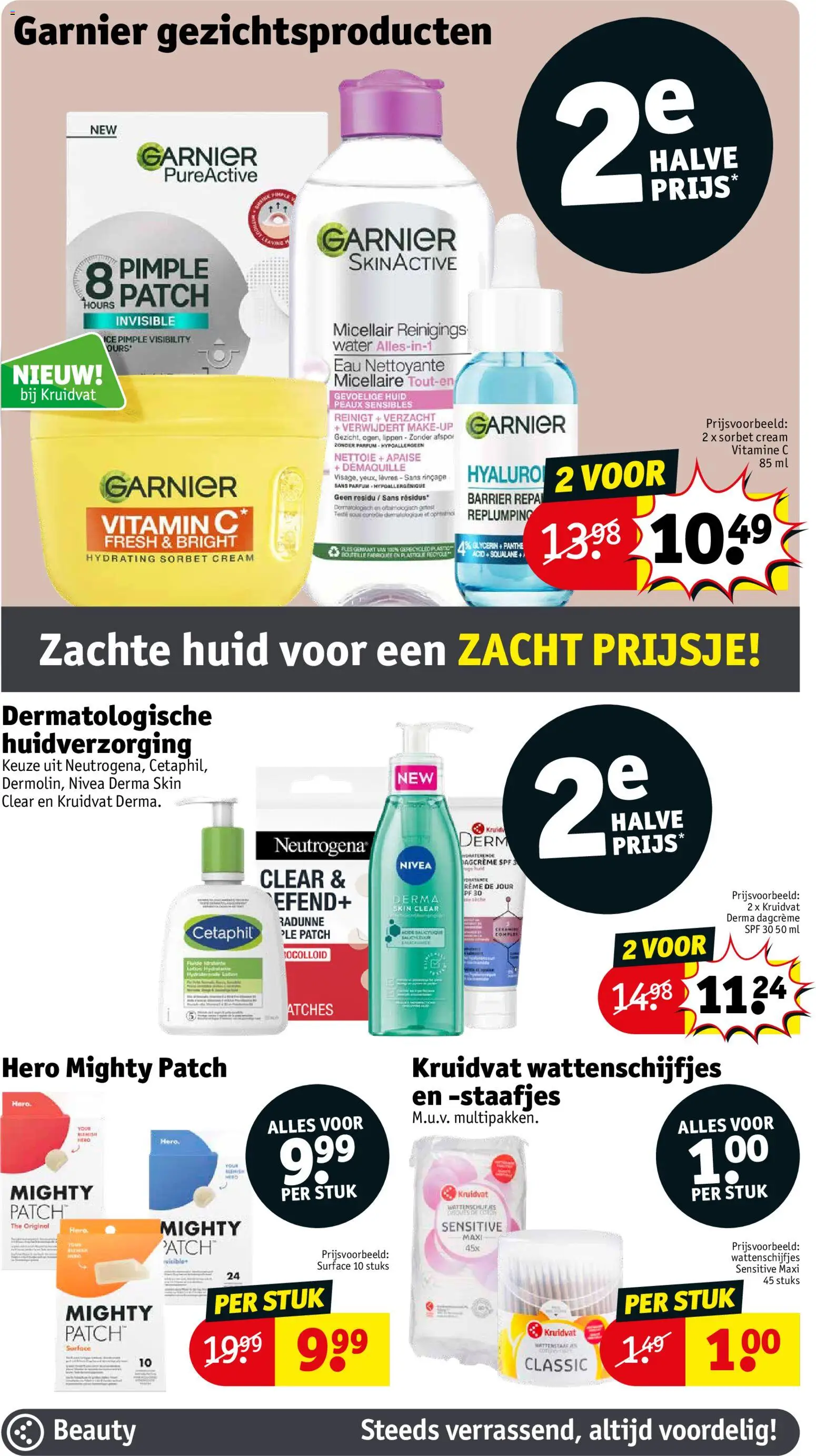 {H1} | Pagina: 34 | Producten: Wattenstaafjes, Pads, Vitamine C, Water