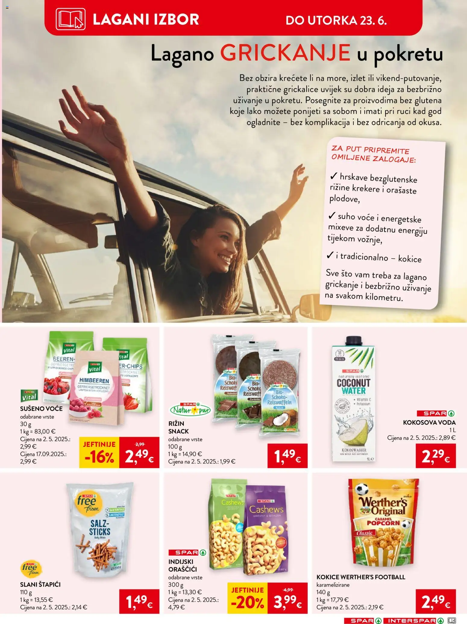 Spar katalog | vrijedi od 17.06.2026 | Stranica: 21 | Proizvodi: Kokice, Voda, Voće, Štapići