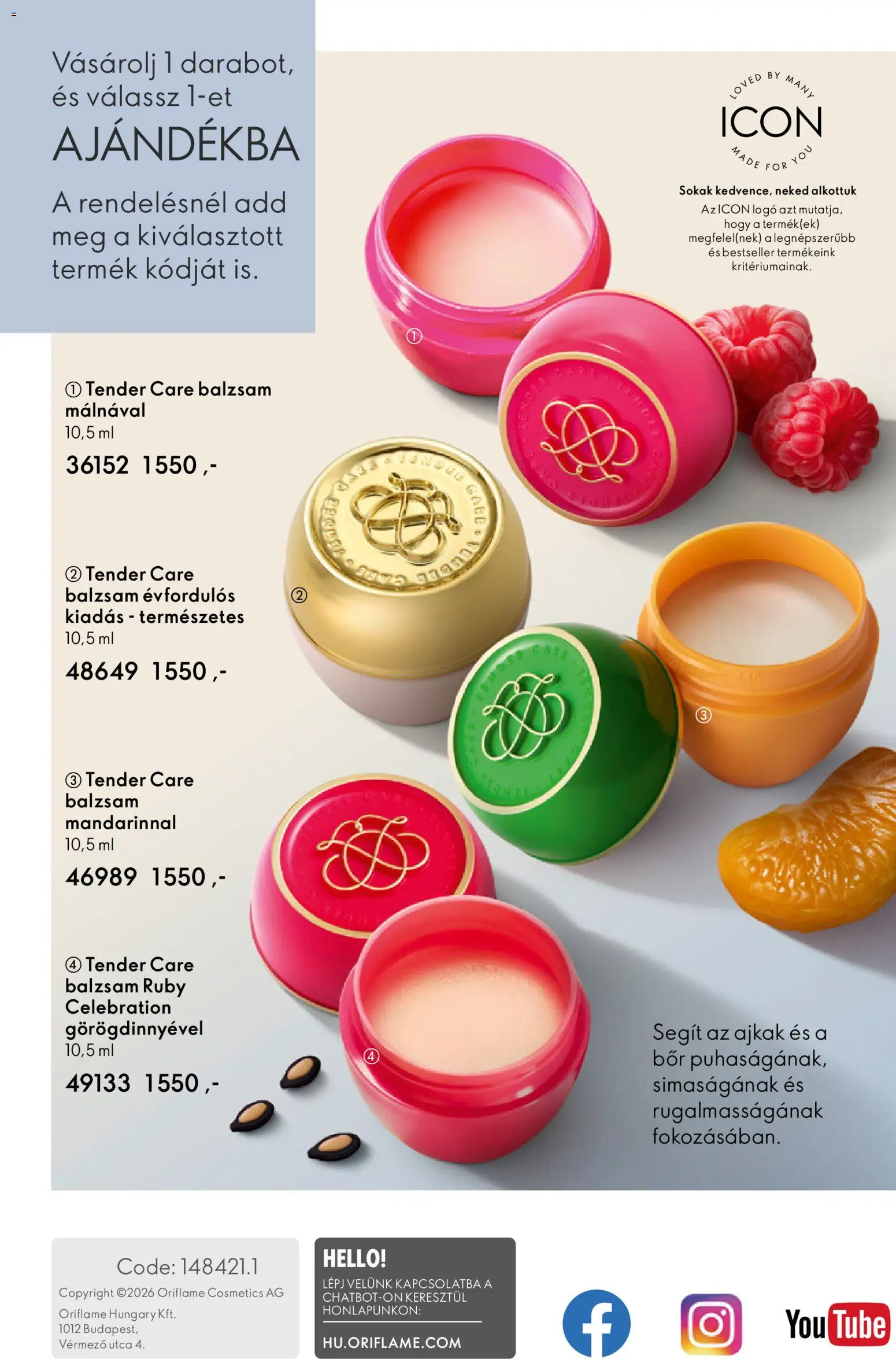 Oriflame akciós ujság - amely érvényes a következő dátumtól: 27.05.2026 | Oldal: 164 | Termékek: Bor