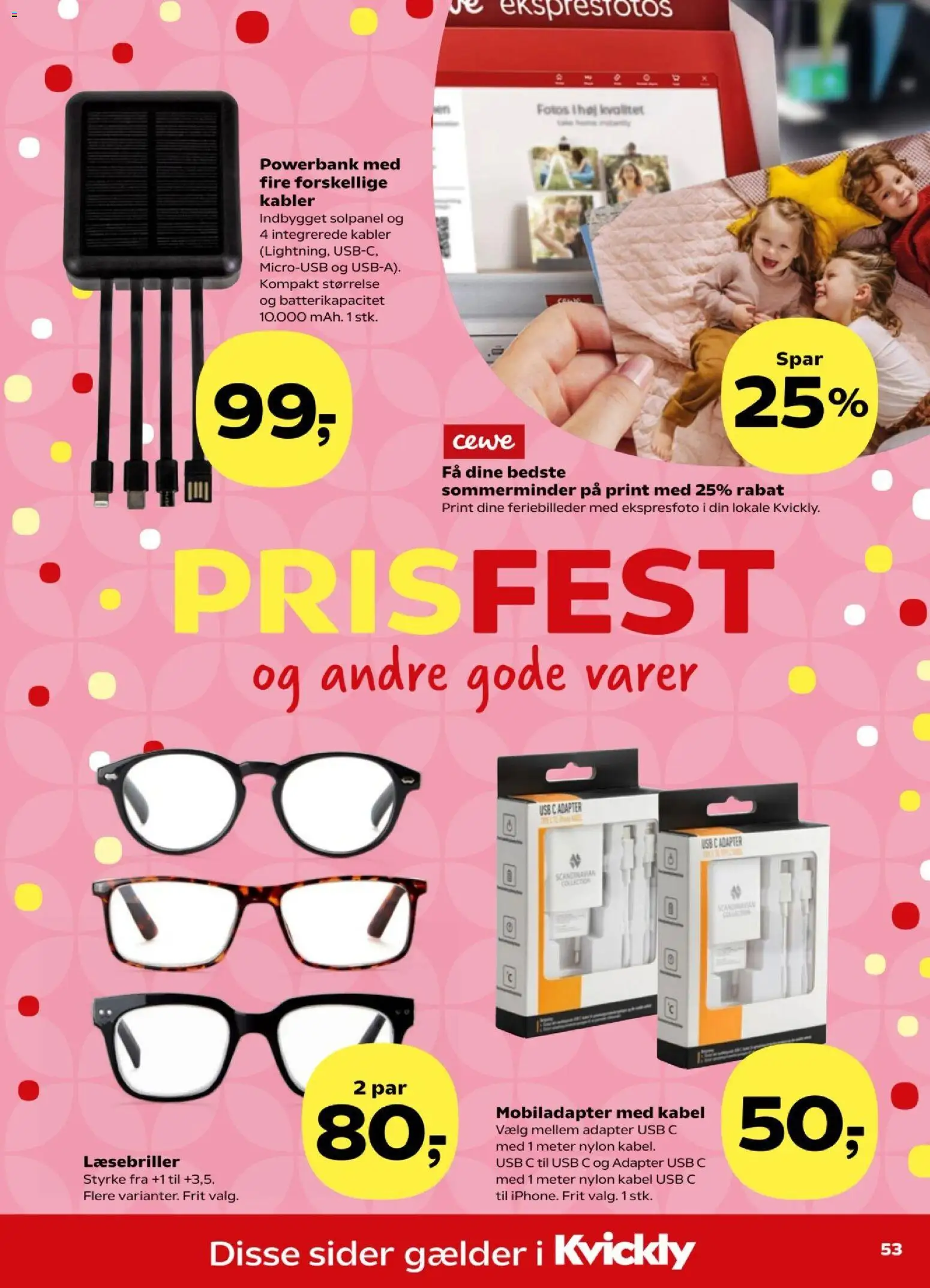 Kvickly tilbudsavis – gyldig fra 07/08/2026 | Side: 58 | Produkter: Powerbank, USB, Kabler, Kabel