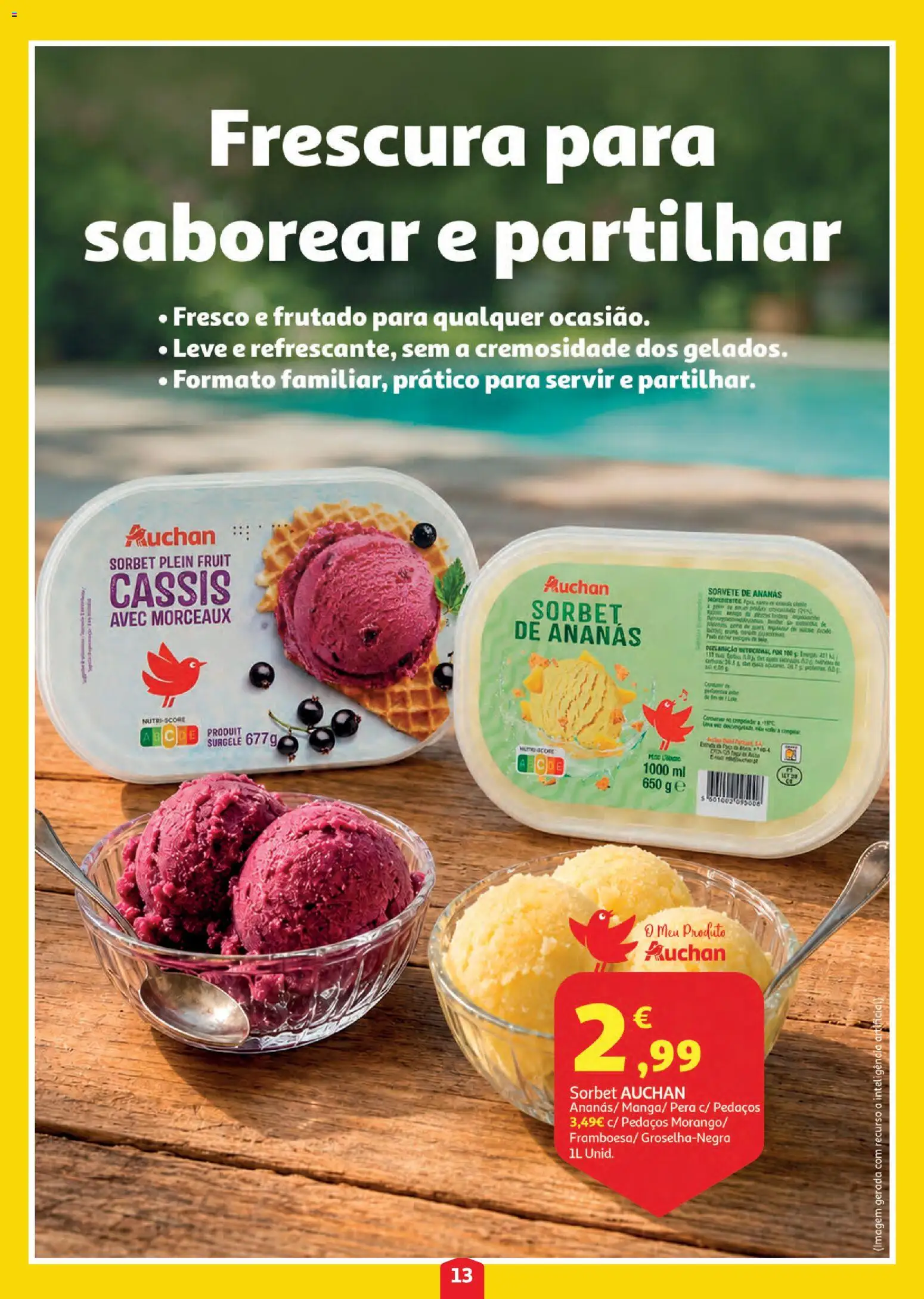 Auchan folheto │ válido de 03/09/2026 | Página: 13 | Produtos: Ananás, Sorvete