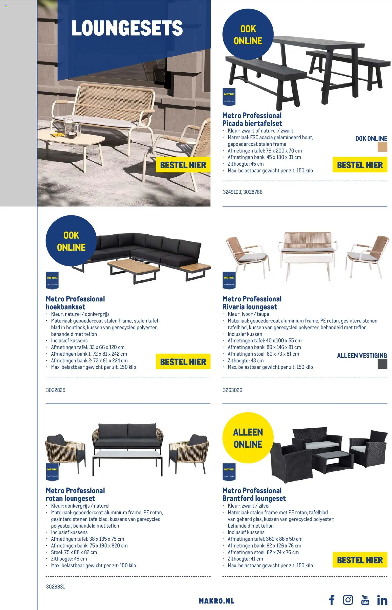 {H1} | Pagina: 21 | Producten: Gewicht, Tafel, Stoel, Kussens