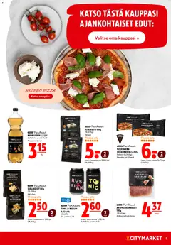 K-Citymarket-mainoslehti voimassa 29.04.2026 alkaen | Sivu: 9 | Tuotteet: Pizzataikina, Pizza, Fetajuusto