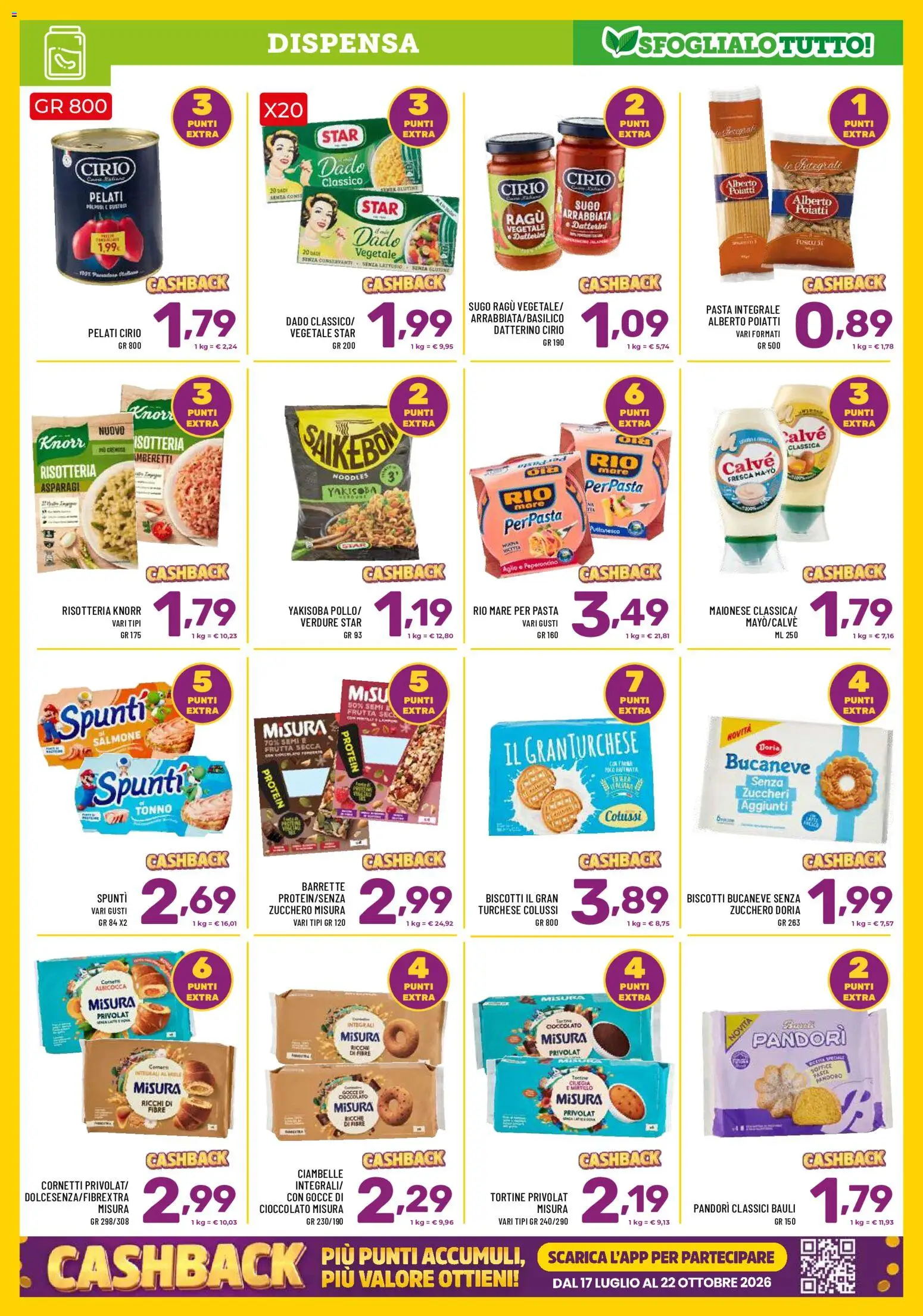 Volantino Il Centesimo del 02/10/2026 | Pagina: 7 | Prodotti: Cioccolato, Zucchero, Peperoncino, Sugo
