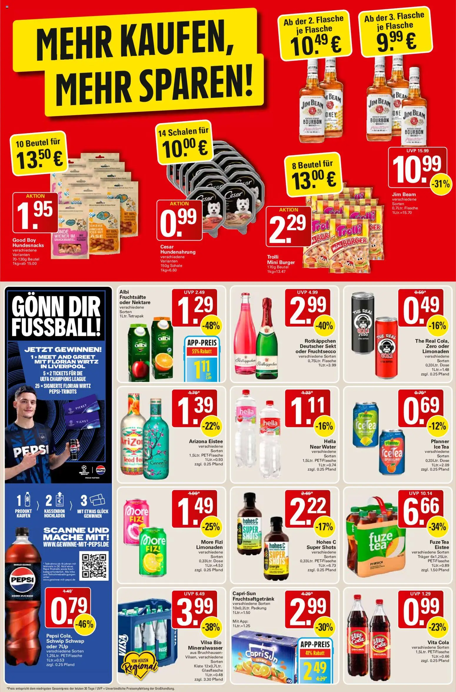 WEZ Prospekt – gültig ab 02.11.2026 | Seite: 12 | Produkte: Schwip schwap, Fruchtsecco, Pepsi, Hohes c