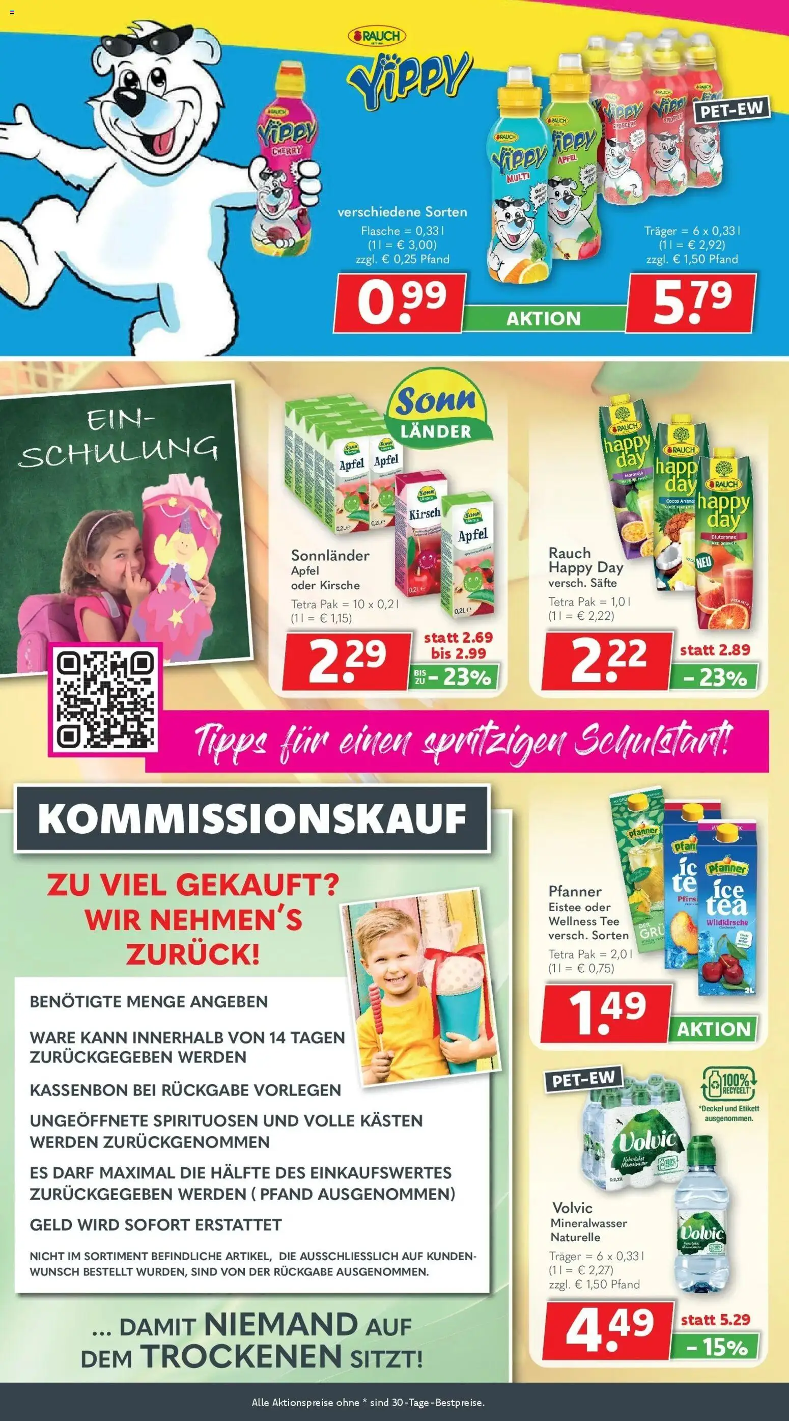 Getränkeland Prospekt Neustrelitz (ab 17.08.2026) zum Blättern | Seite: 6 | Produkte: Äpfel, Pfanner eistee, Mineralwasser, Tee
