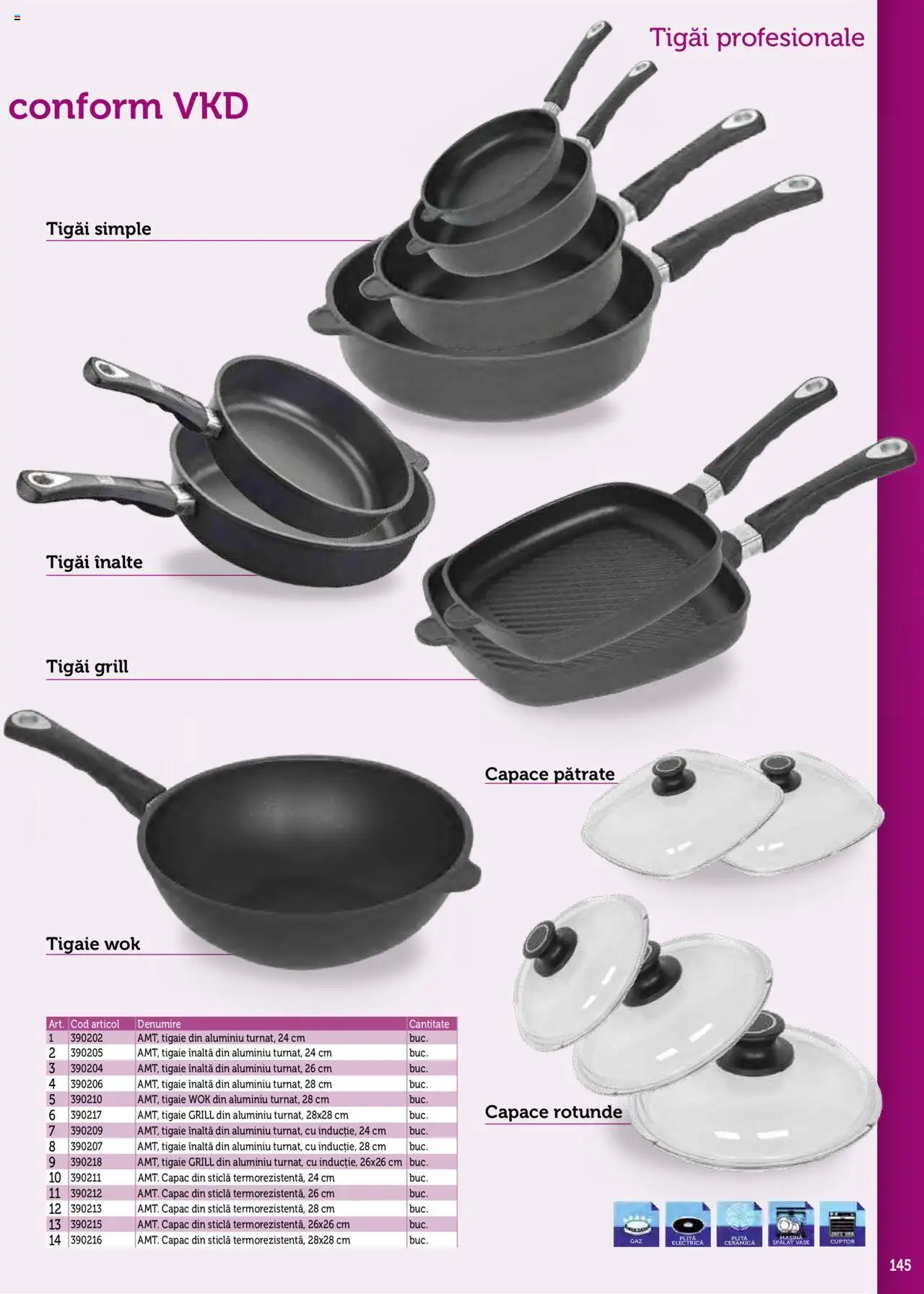 Noul catalog Metro – valabil de la 17.09.2025 | Pagină: 145 | Produse: Plită, Tigaie, Grill, Vase