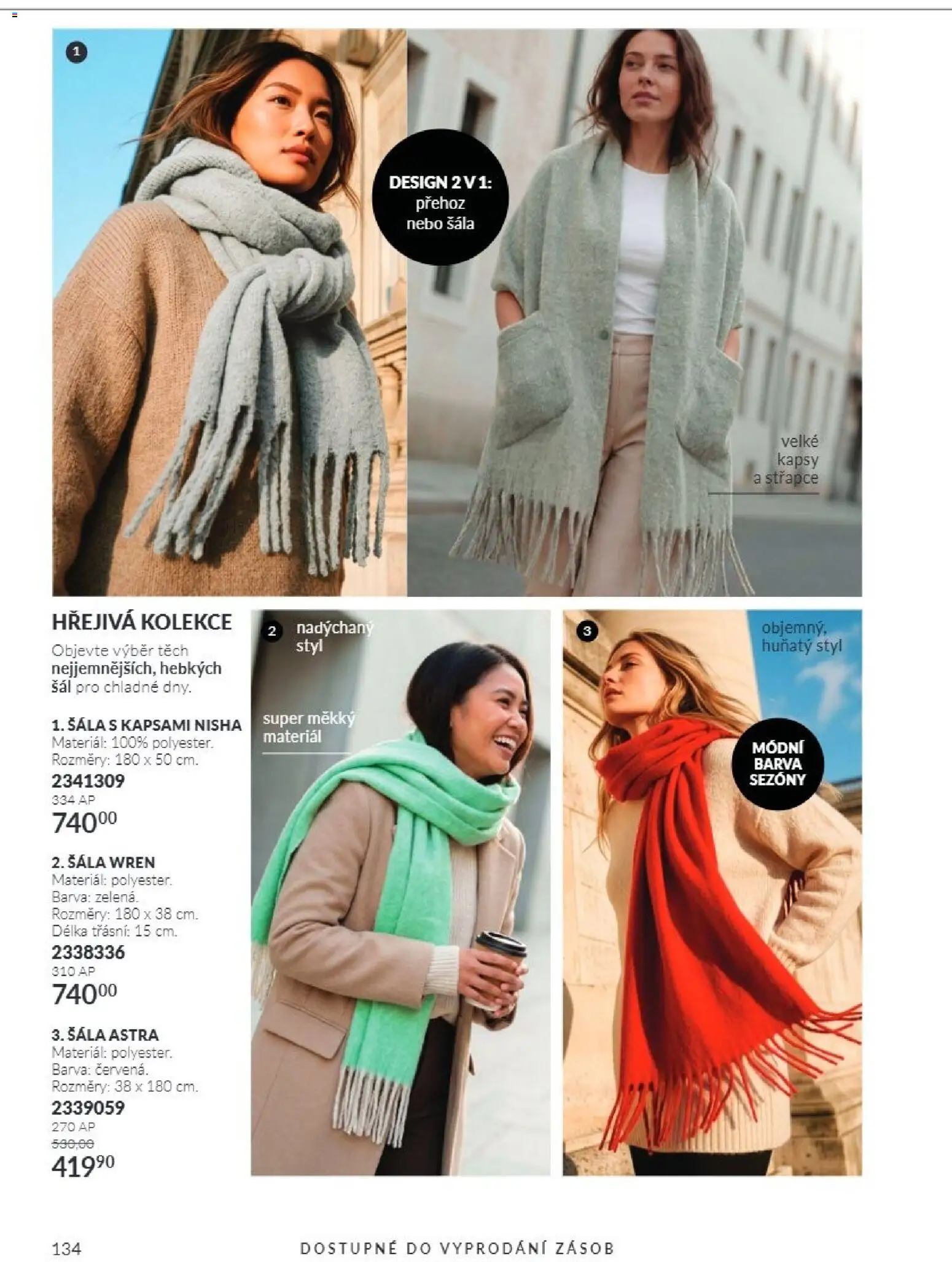 Avon Katalog 10/2026 od 01.10.2026 | Strana: 134 | Produkty: Přehoz, Šála