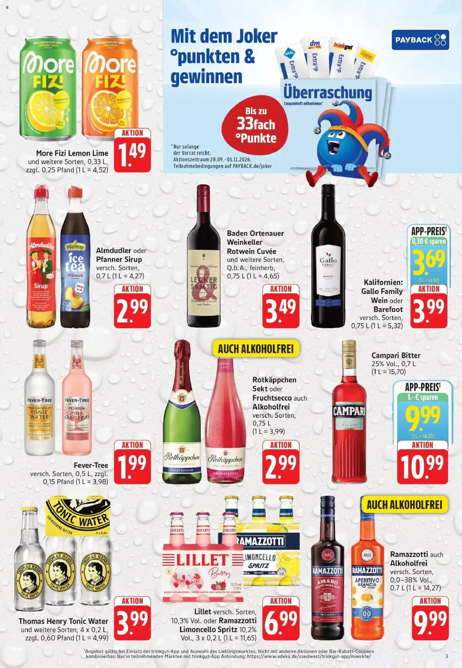 Trinkgut Prospekt Dossenheim (ab 28.09.2026) » Angebote online | Seite: 3 | Produkte: Sekt, Grapefruit, Limoncello, Rotkäppchen
