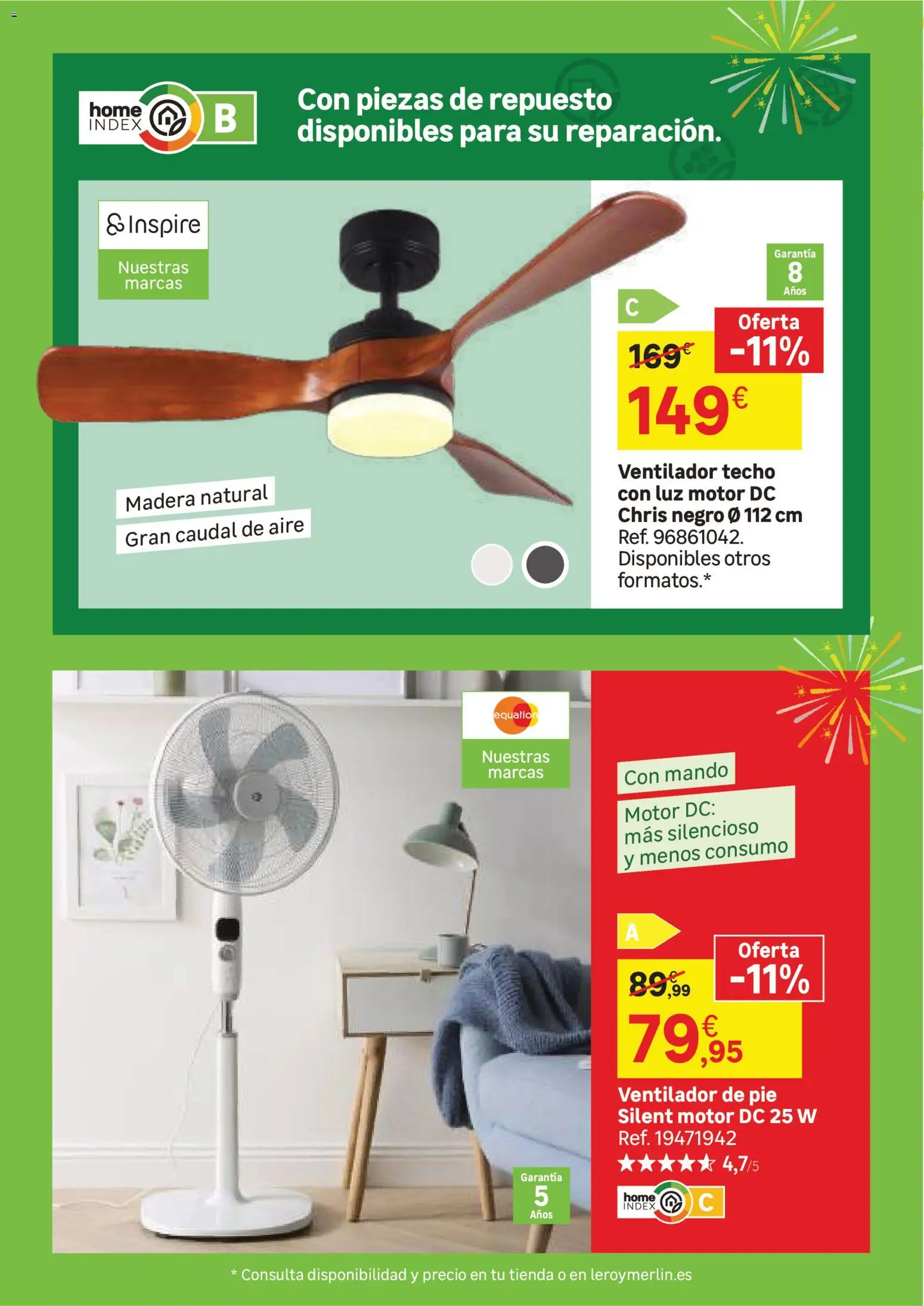 Leroy Merlin catálogo │ válido desde el 23/06/2026 | Página: 44 | Productos: Ventilador, Ventilador de pie