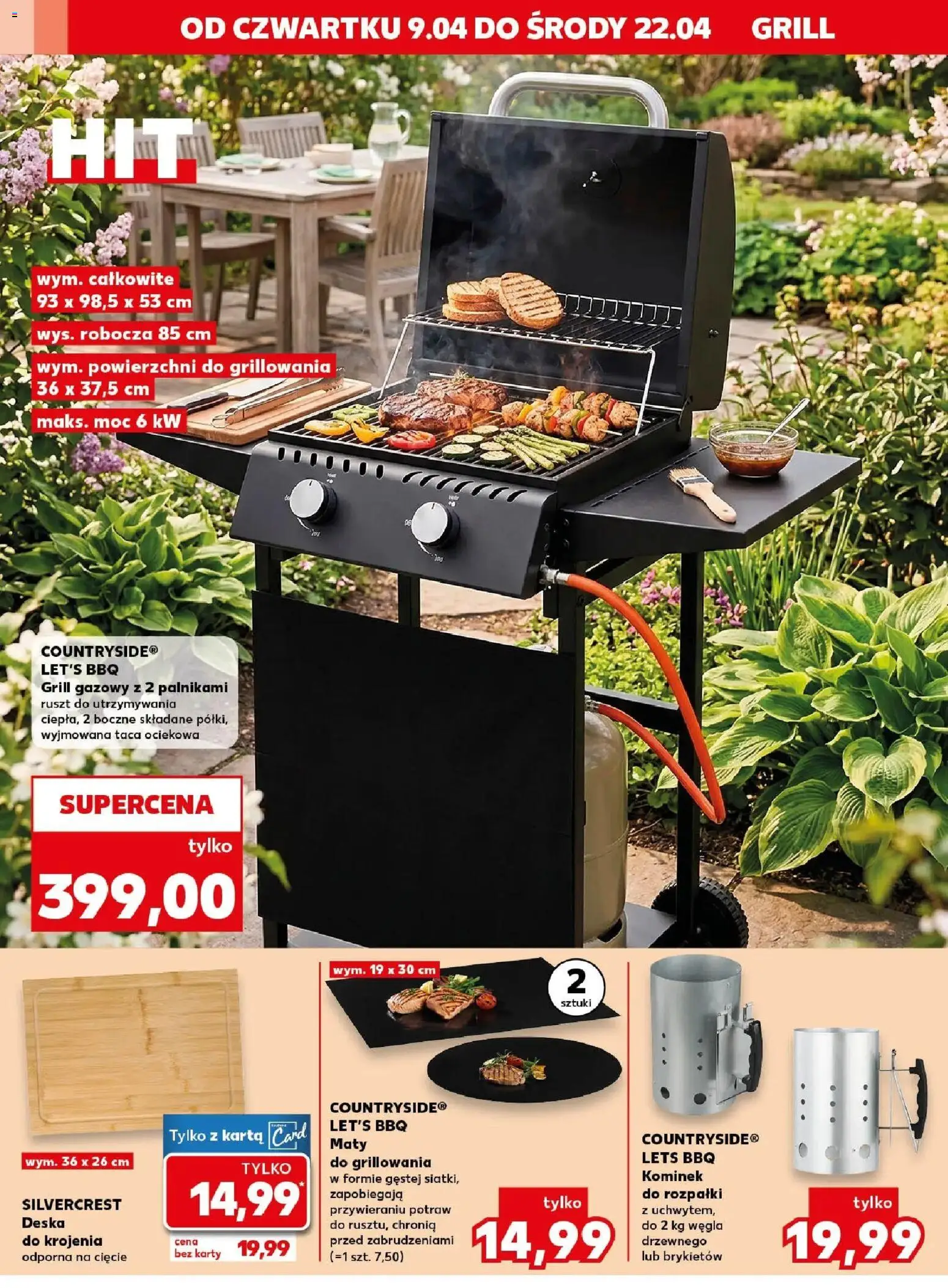 Kaufland gazetka - Mocny start od 13.04.2026 | Strona: 32 | Produkty: Karta, Grill, Grill gazowy, Ruszt
