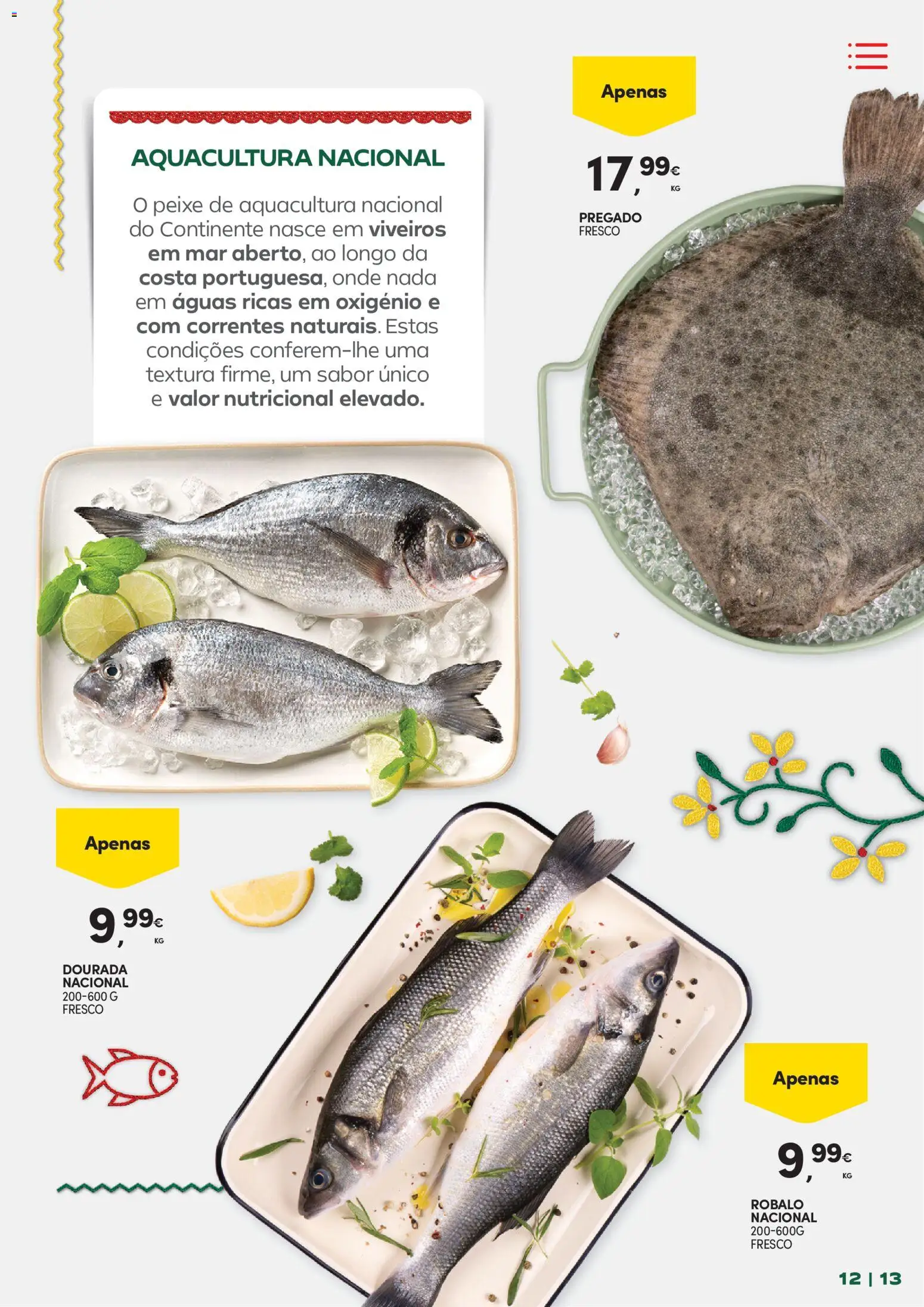 Continente - Frescura de Portugal Direto da origem │ válido de 05.05.2026 | Página: 13 | Produtos: Dourada, Peixe