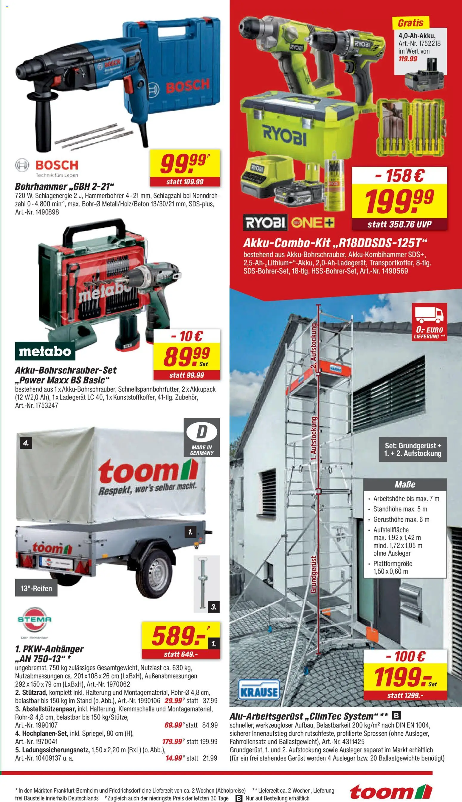 Toom Baumarkt Prospekt – gültig ab 13.06.2026 | Seite: 13 | Produkte: Bosch, Ladegerät