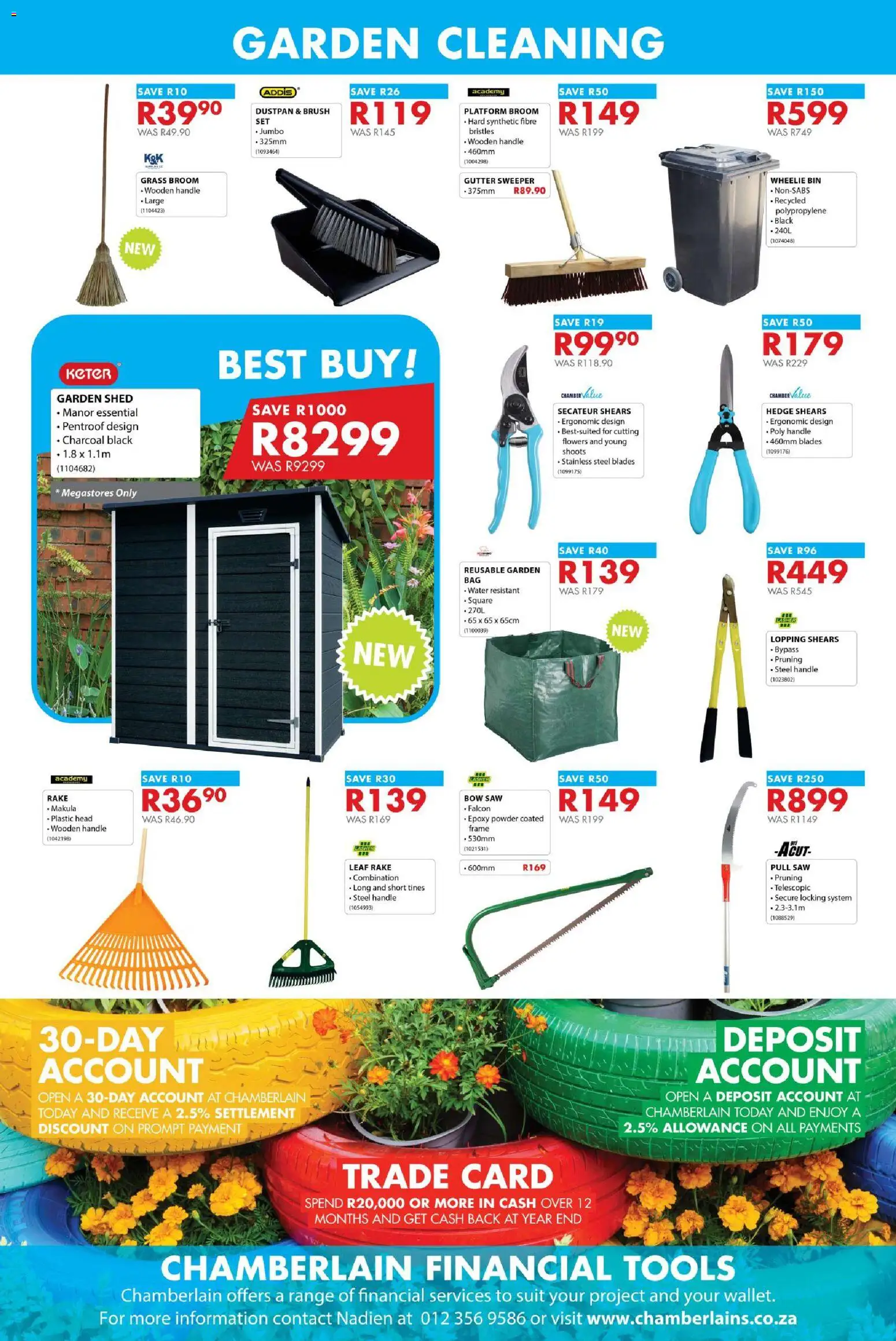 New Chamberlain catalogue – valid from 13/08/2026 | Page: 8 | Products: Frame, Powder, Brush, Water