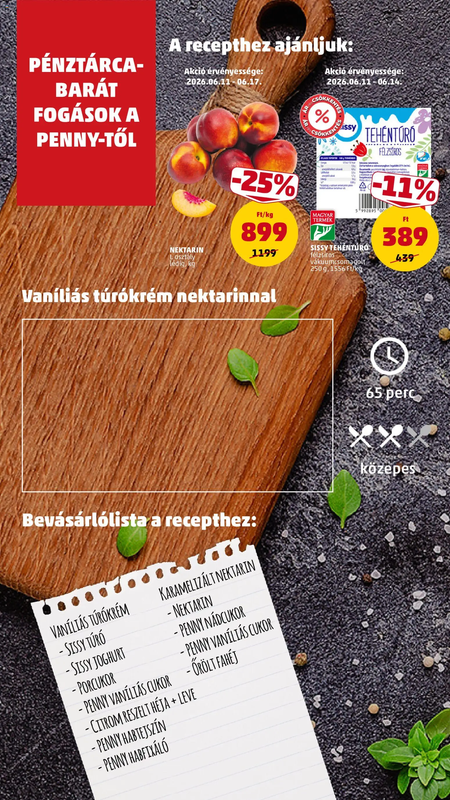 PENNY akciós ujság - amely érvényes a következő dátumtól: 11.06.2026 | Oldal: 10 | Termékek: Porcukor, Nádcukor, Joghurt, Citrom