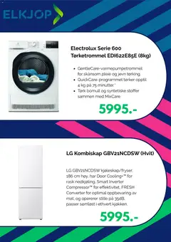 Forhåndsvisning av Elkjøp kundeavis gyldig fra 28/07/2026 | Side: 2 | Produkter: Nuisette, Kombiskap, Tørketrommel