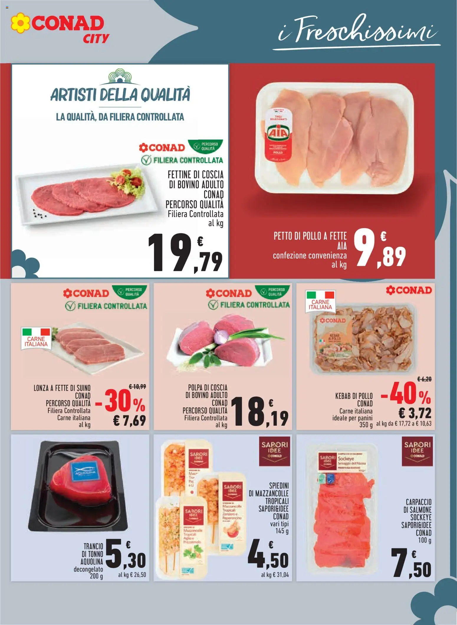 Volantino Conad del 08/10/2026 | Pagina: 9 | Prodotti: Bovino, Petto di Pollo, Pollo, Carne
