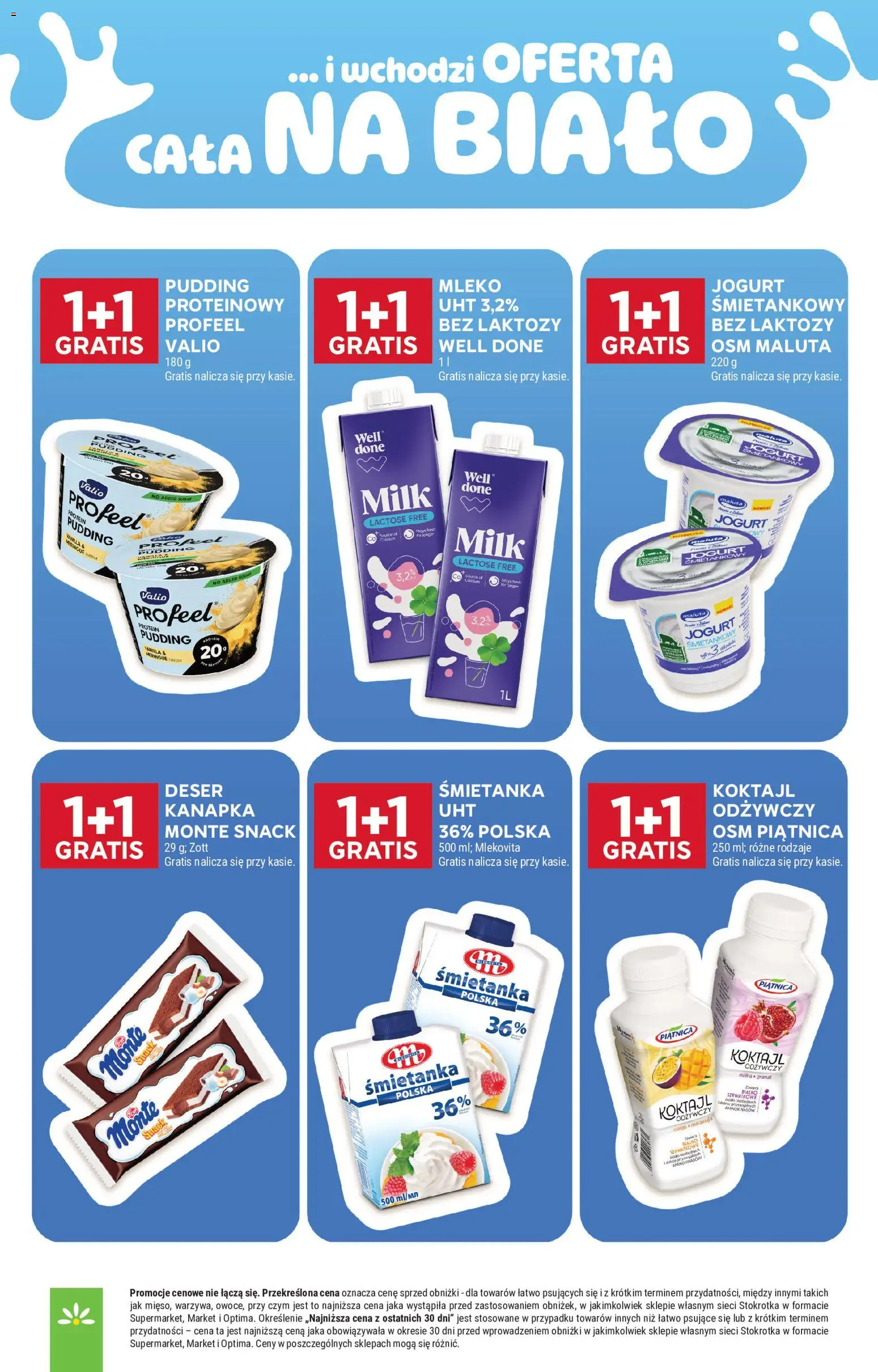 Stokrotka gazetka - Market od 24.09.2026 | Strona: 6 | Produkty: Jogurt proteinowy, Bez laktozy, Koktajl, Mleko