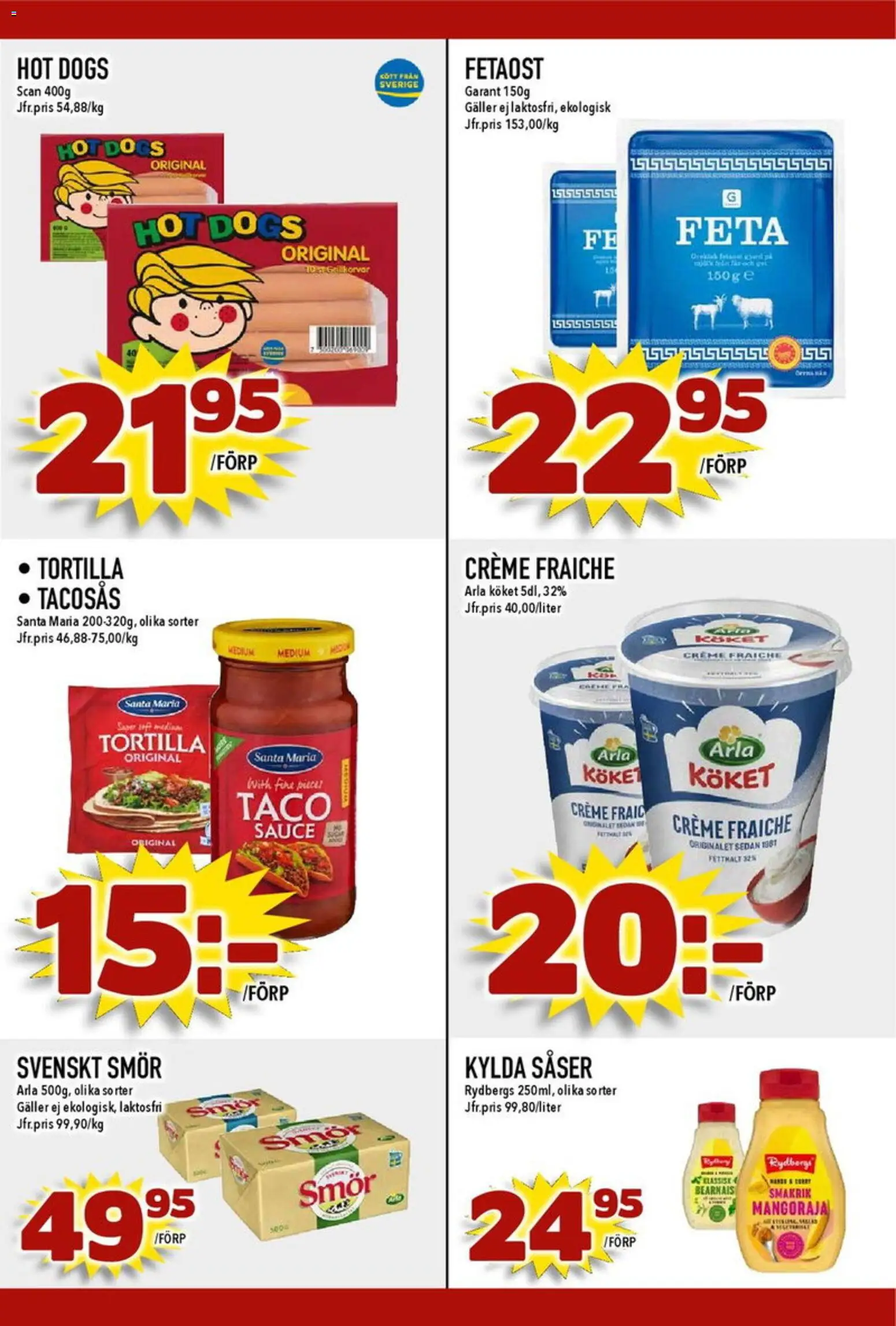 Matdax reklamblad aktuell från 19/10/2026 | Sida: 22 | Produkter: Galler, Creme fraiche, Smör, Kött