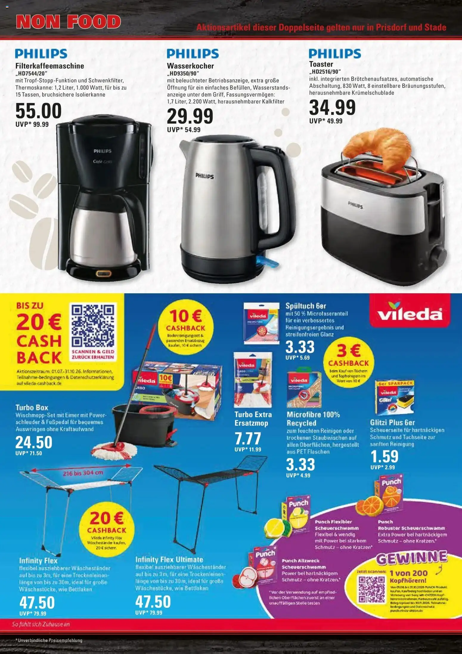 Edeka Prospekt Stade (ab 12.10.2026) » Angebote Online | Seite: 21 | Produkte: Philips, Toaster, Box, Waschestander