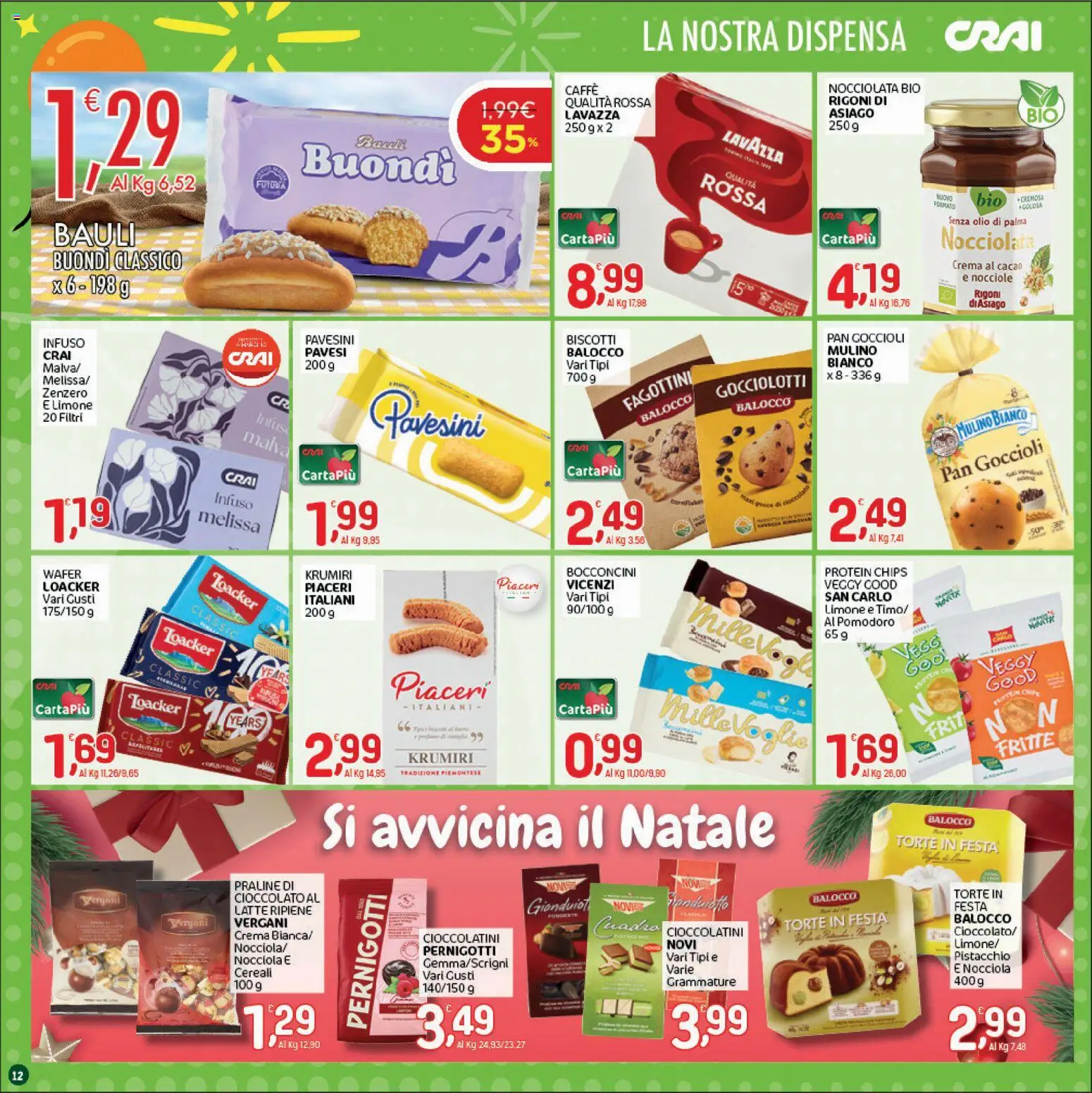 Volantino CRAI del 15/10/2026 | Pagina: 12 | Prodotti: Olio, Nocciole, Zenzero, Cioccolatini