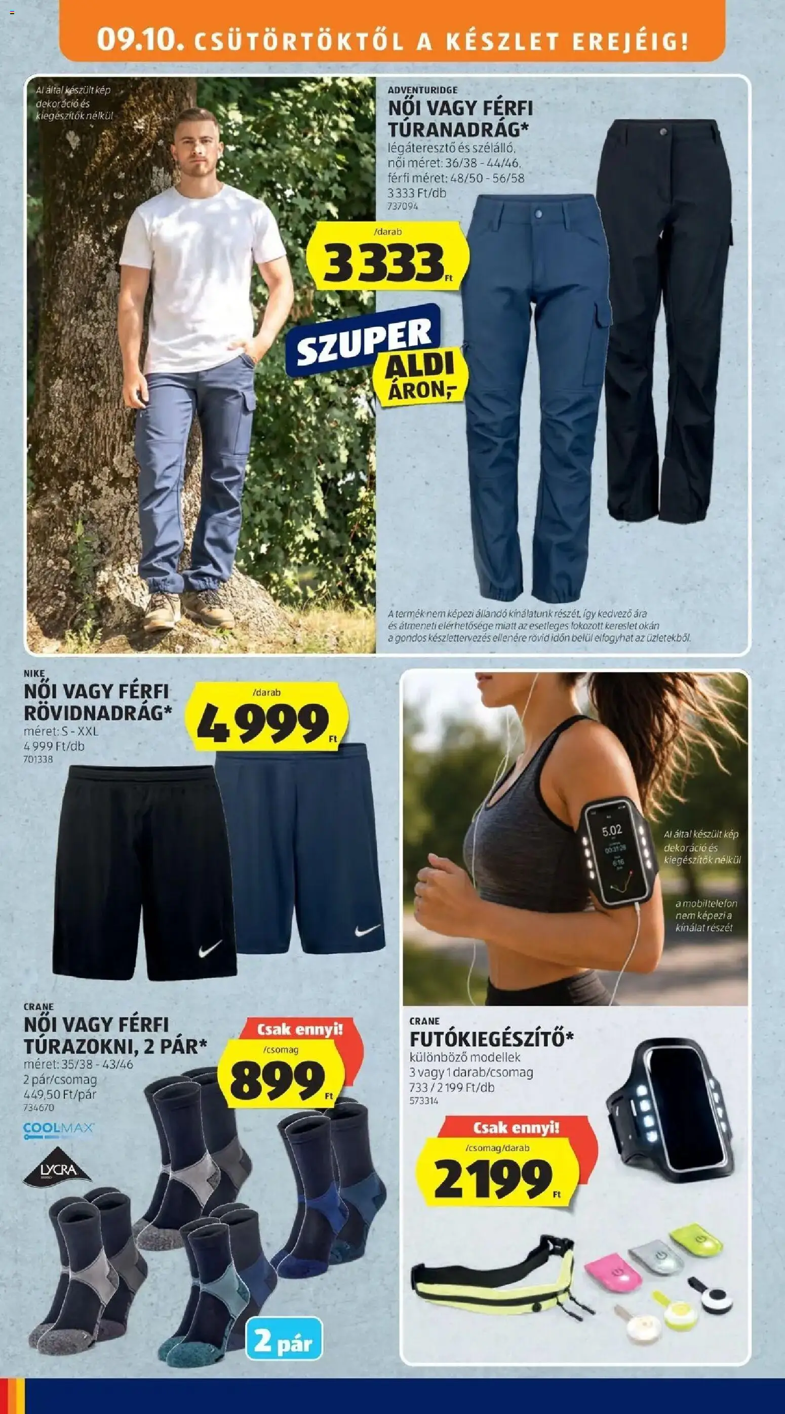 Aldi akciós ujság - amely érvényes a következő dátumtól: 2026.09.05. | Oldal: 28 | Termékek: Mobiltelefon, Nike, Dekoráció