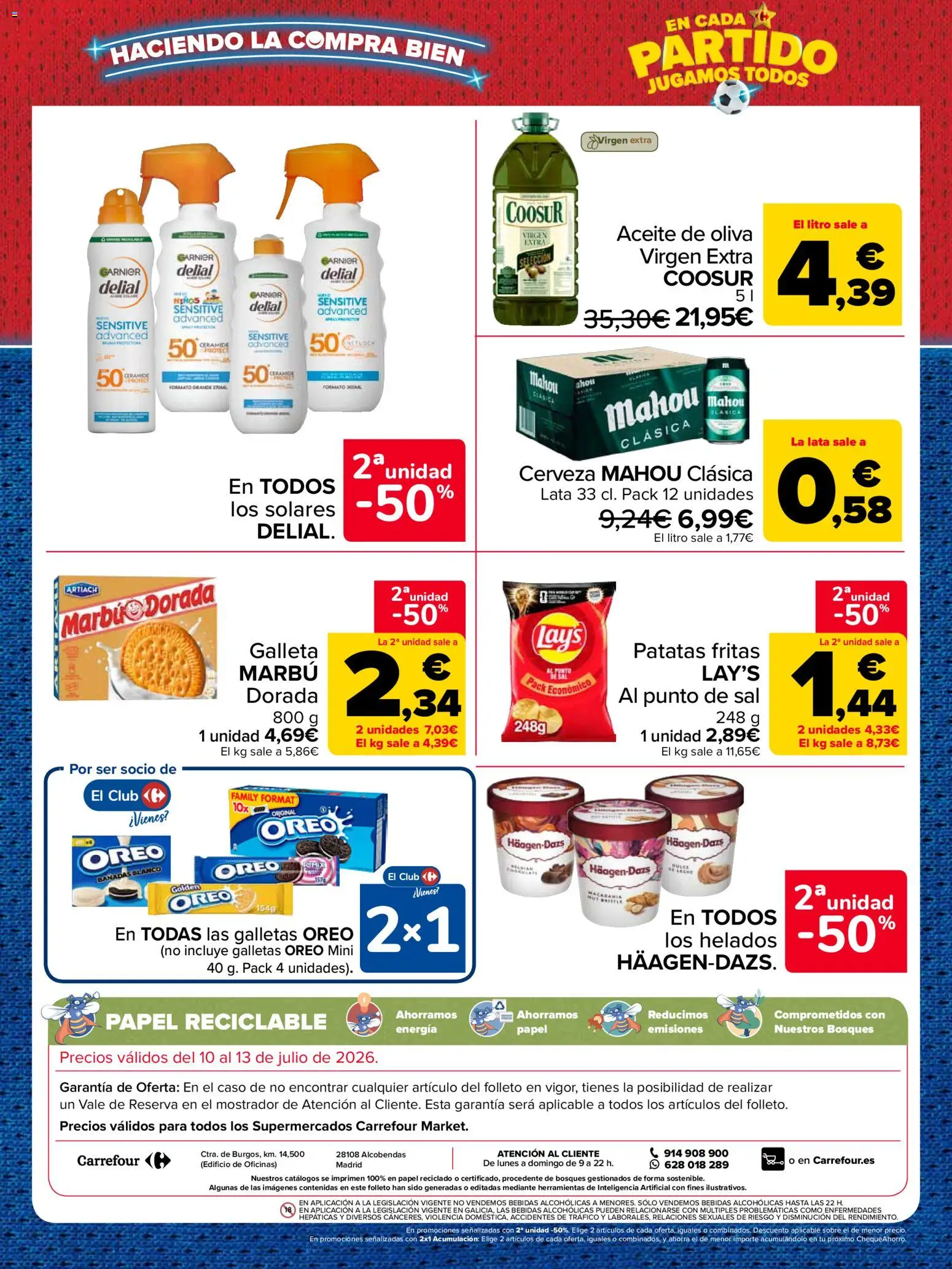 Carrefour Market Precio Imbatible │ válido desde el 10/07/2026 | Página: 2 | Productos: Aceite, Cerveza, Galletas, Aceite de oliva