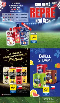 Náhled letáku Frisco, Canned alcoholic cocktails, 0.33 L, various flavors including apple, mimosa, cranberry, and mango & lime. od 03.06.2026 | Strana: 35 | Produkty: Ovoce, Mango, Grep, Citron