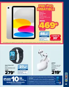 Vista previa iPad 11ª generación 128 GB, Pantalla Liquid Retina de 27,6 cm 10,9" Chip A16 válido desde el 18/08/2026 | Página: 25 | Productos: Airpods, Tablet, Móvil, Apple