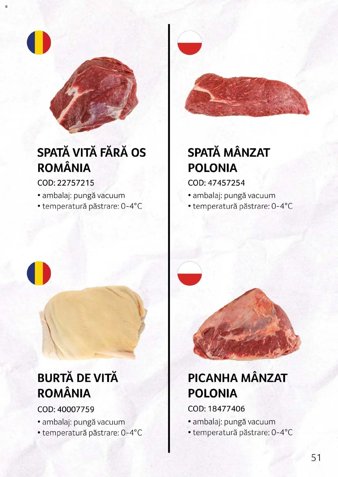 Noul catalog Selgros – valabil de la 27.04.2023 | Pagină: 51 | Produse: Pungă, Chiftele, Condimente, Cârnați