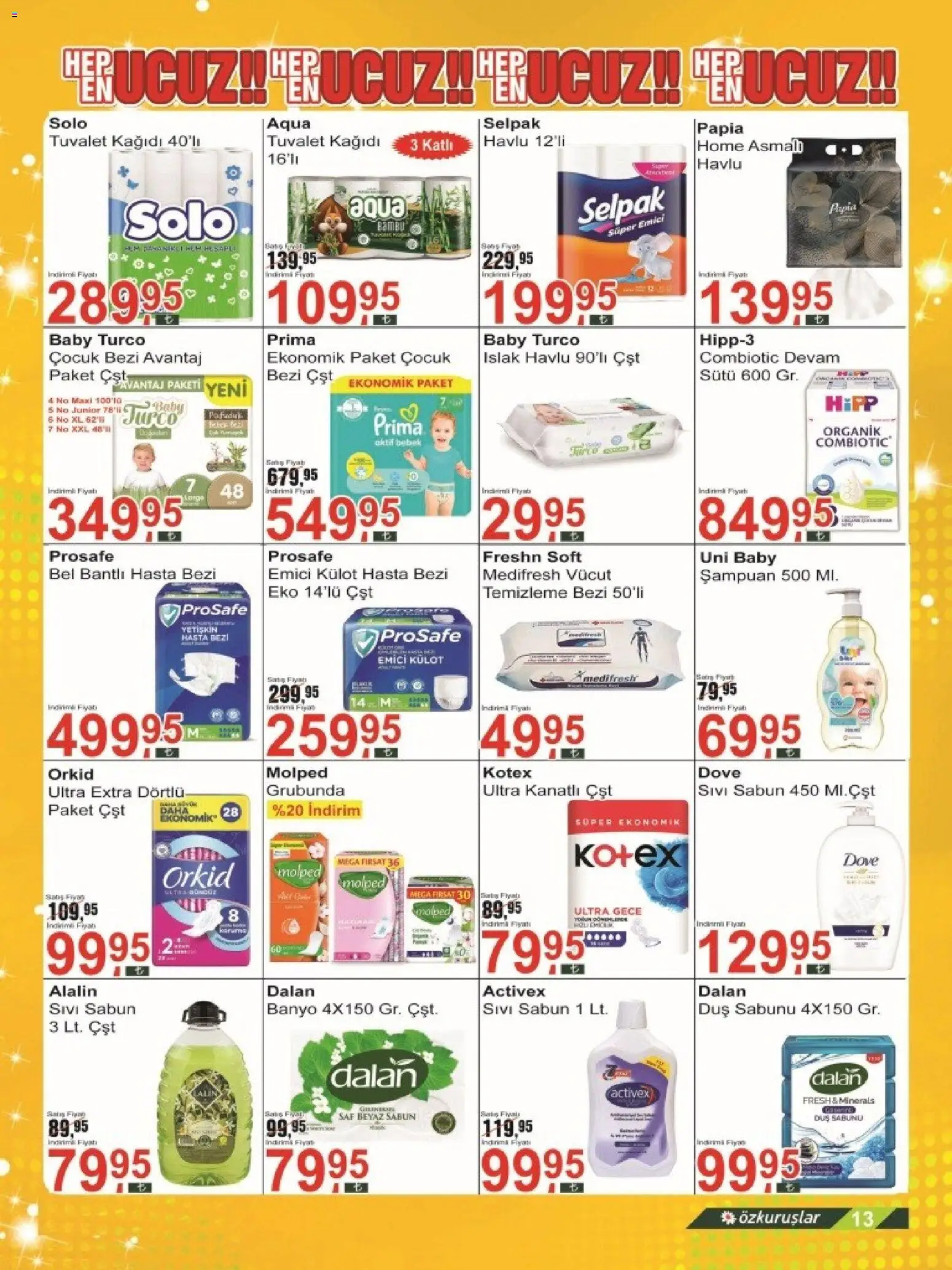 Özkuruşlar Katalog - 21.06.2026 tarihinden itibaren geçerlidir | Sayfa: 13