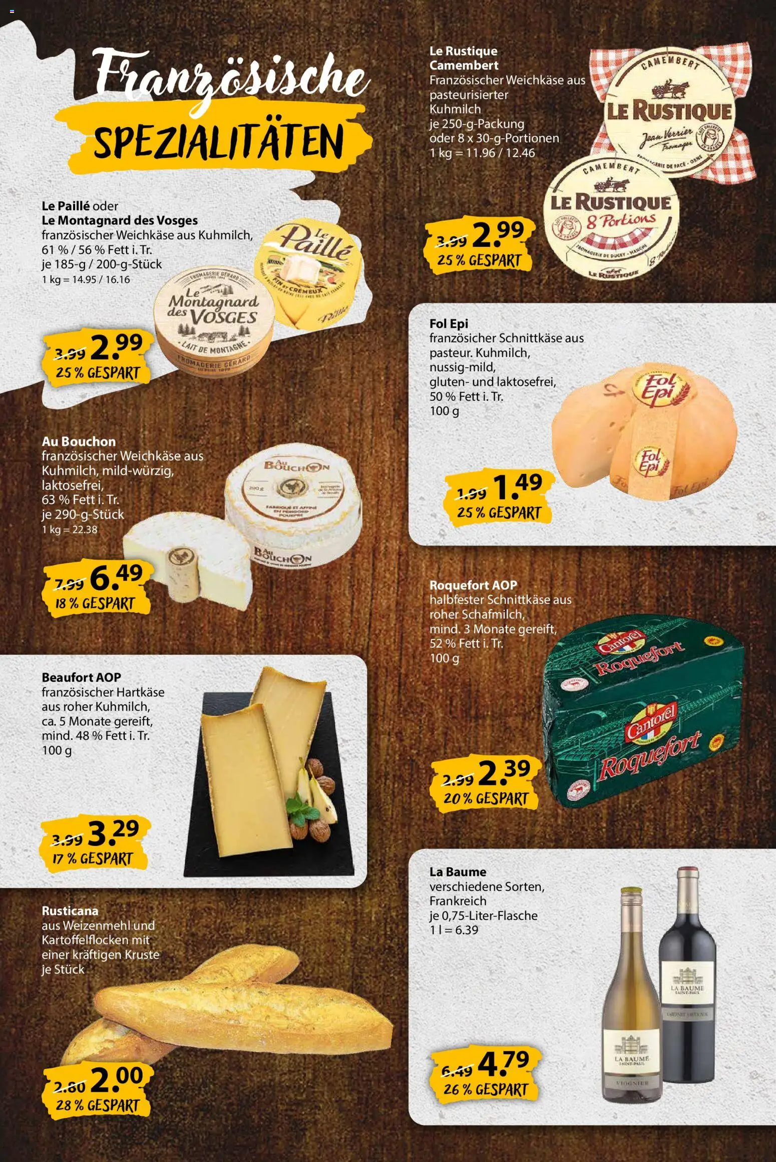 V-Markt Käsebeilage – gültig ab 29.10.2026 | Seite: 6 | Produkte: Spezialitäten, Weizenmehl, Camembert