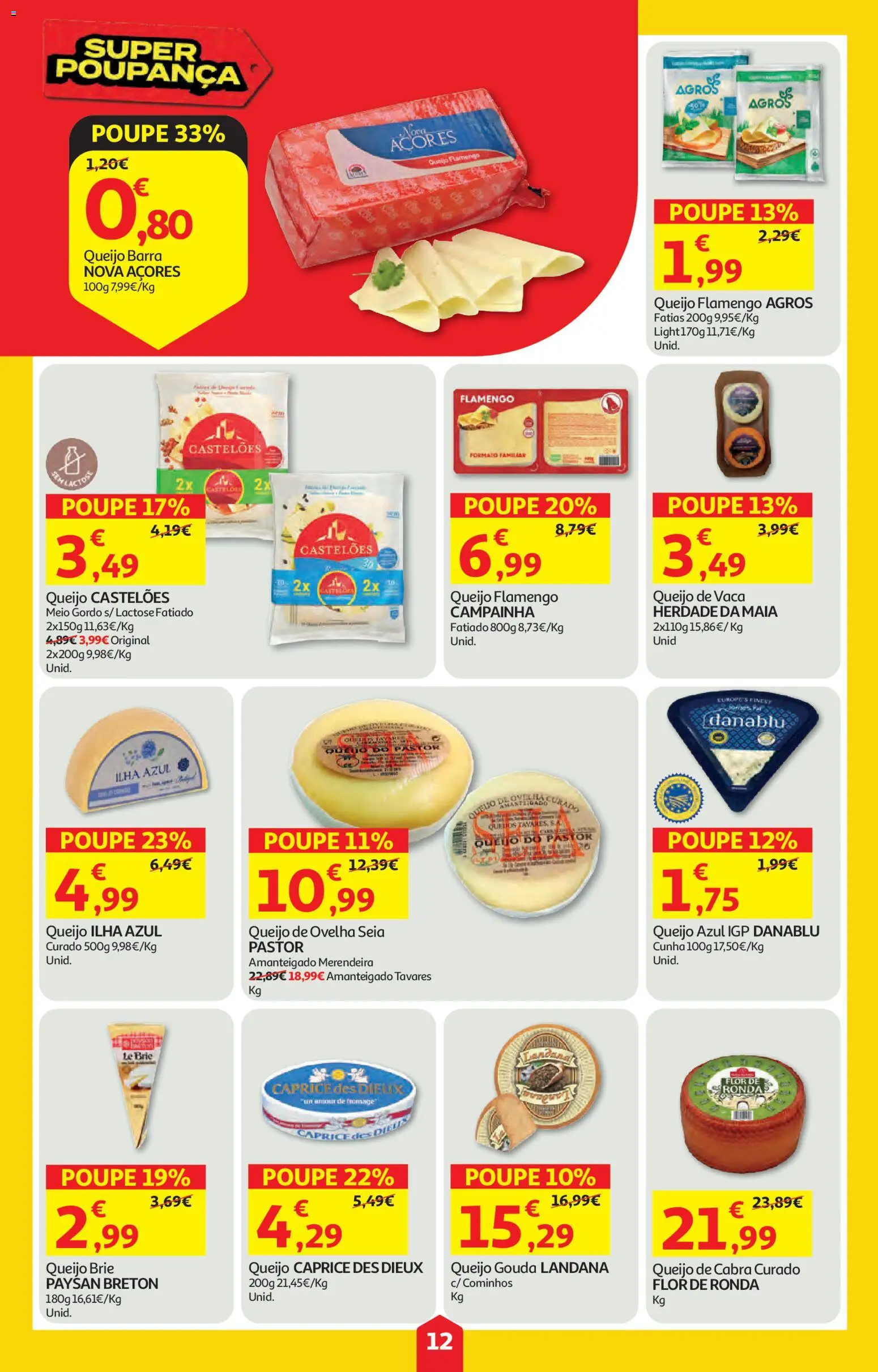 Auchan folheto │ válido de 09/07/2026 | Página: 12 | Produtos: Campainha, Queijo