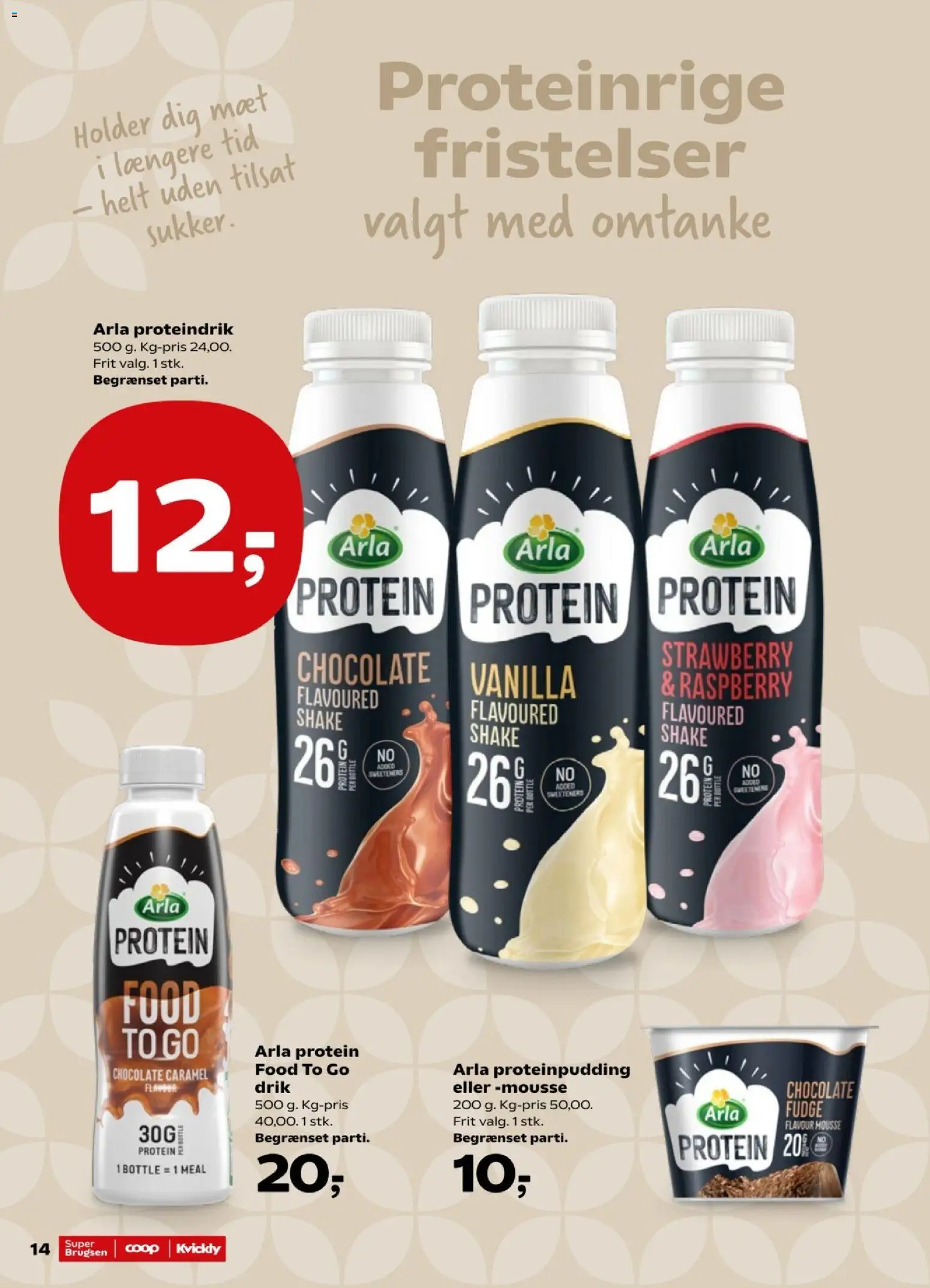 Kvickly tilbudsavis – gyldig fra 14/08/2026 | Side: 16 | Produkter: Proteindrik