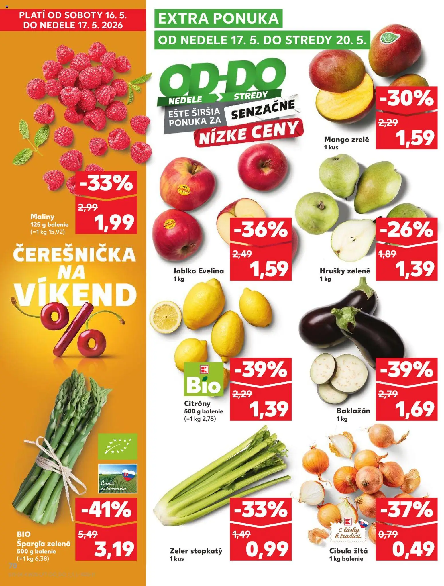 Kaufland SK akciós ujság - amely érvényes a következő dátumtól: 14.05.2026 | Oldal: 70