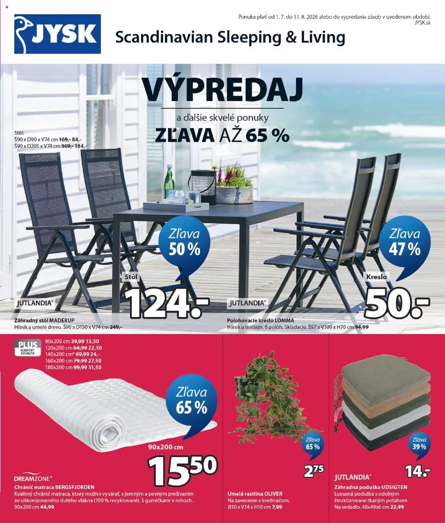JYSK leták od 01.07.2026 → Nový výpredaj online catalogue cover