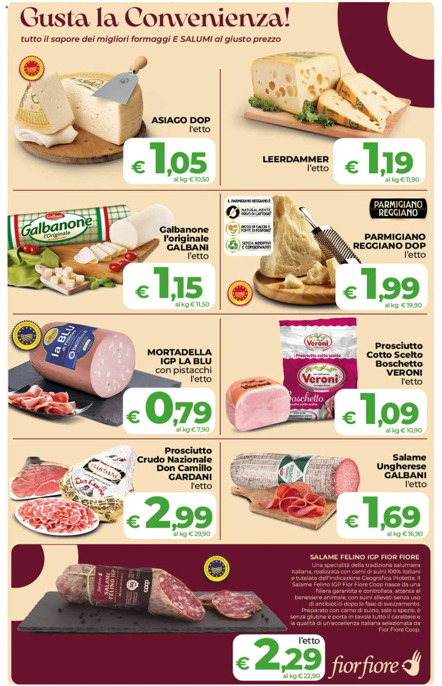 Volantino COOP del 22/09/2026 | Pagina: 8 | Prodotti: Prosciutto Crudo, Porta, Sale, Parmigiano reggiano