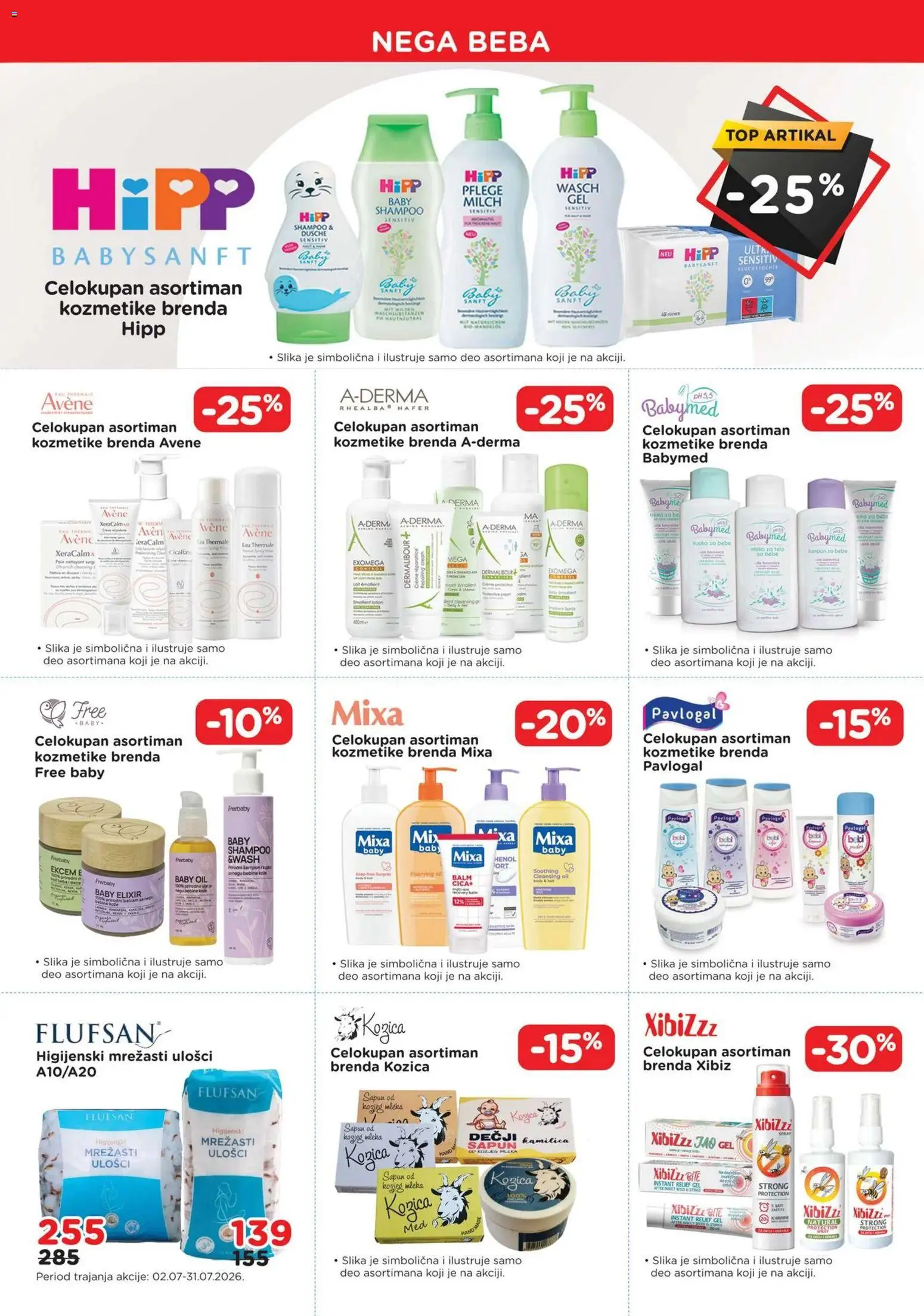 Aksa katalog - važi od 01.07.2026 | Strana: 9 | Proizvode: Mixa, Šampon, Sapun