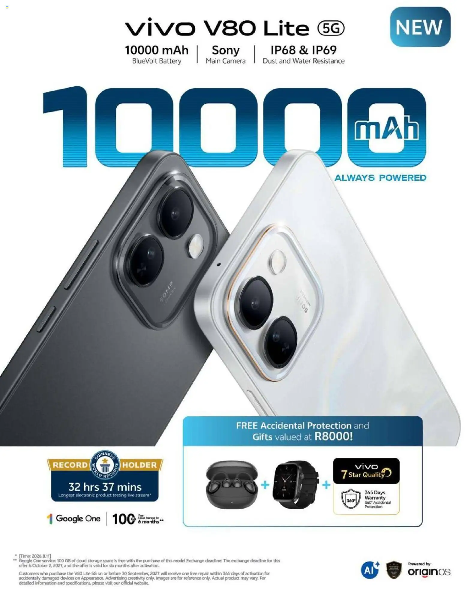 New Vodacom catalogue – valid from 01/10/2026 | Page: 4 | Products: Camera, Battery, Water