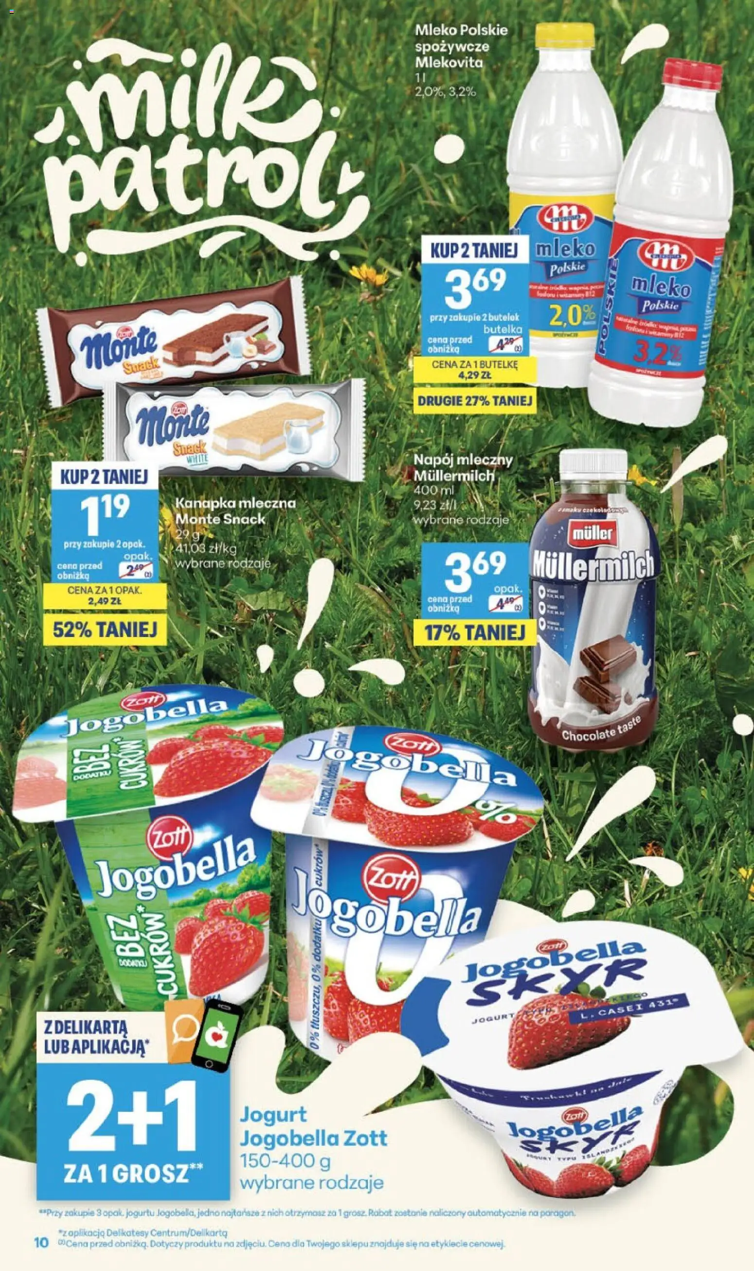 Delikatesy Centrum gazetka - Sklepy Własne od 03.09.2026 | Strona: 10 | Produkty: Napój mleczny, Mleko, Jogurt, Skyr