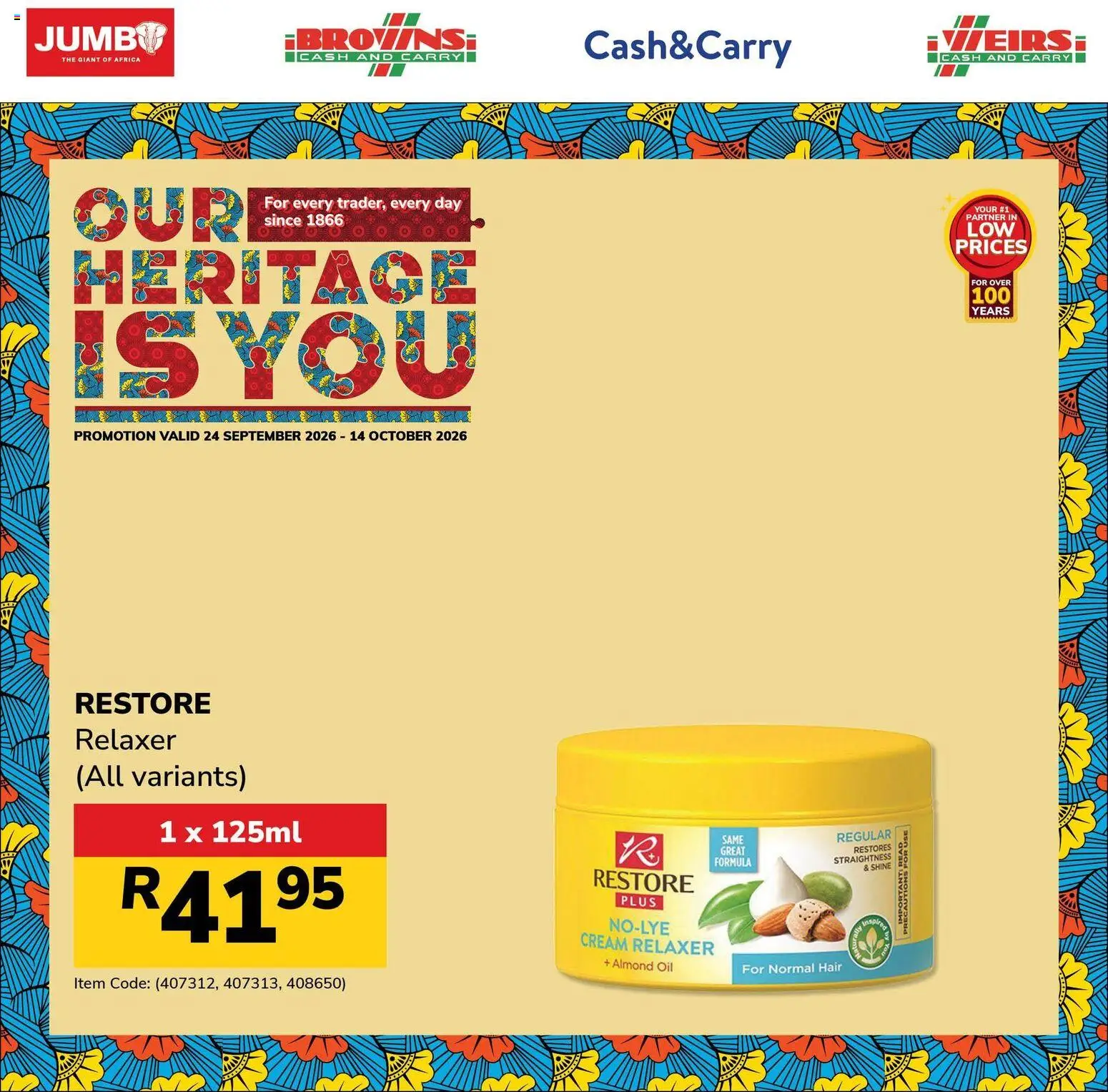 New Jumbo catalogue – valid from 08/10/2026 | Page: 4 | Products: Oil, Cream, Relaxer