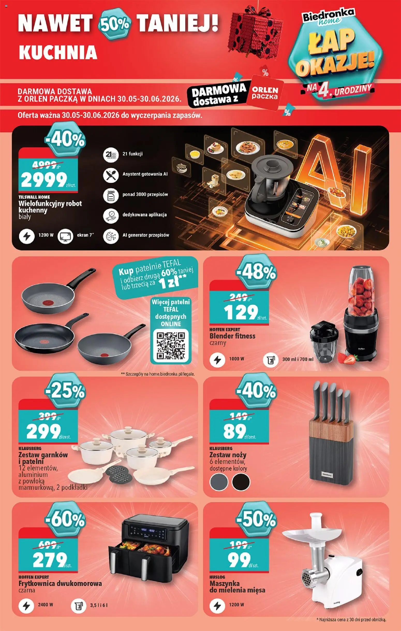 Biedronka Polsko leták - Hity i inspiracje od 13.06.2026 | Strana: 49 | Produkty: Robot, Tefal